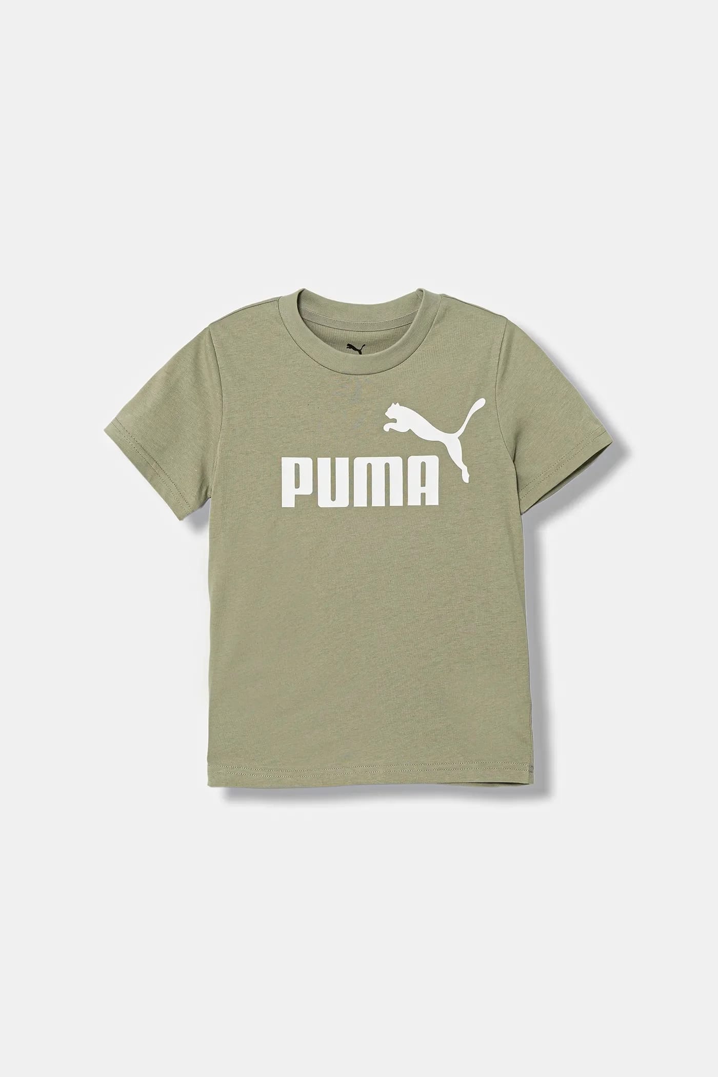 Детская хлопковая футболка ESS No. 1 Logo Tee зеленая для мальчиков