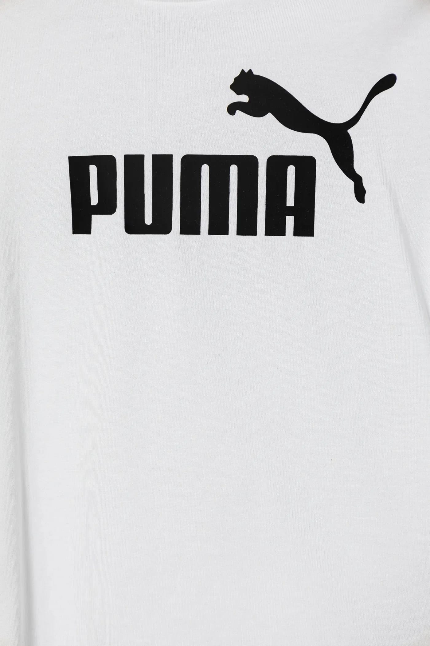 Детская хлопковая футболка ESS No. 1 Logo Tee белая для мальчиков - фото 4