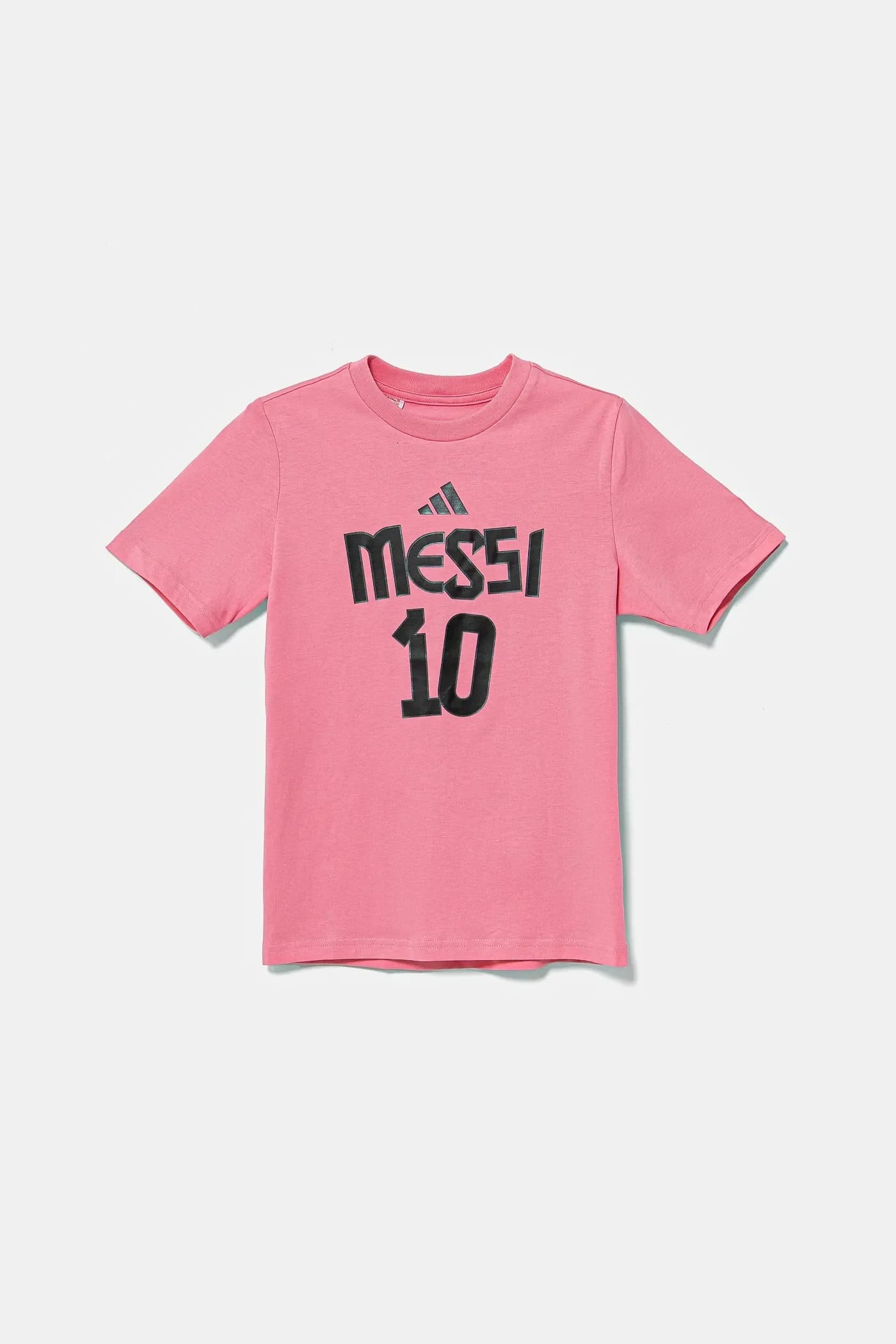 Детская хлопковая футболка MESSI розовая для мальчиков - фото 2