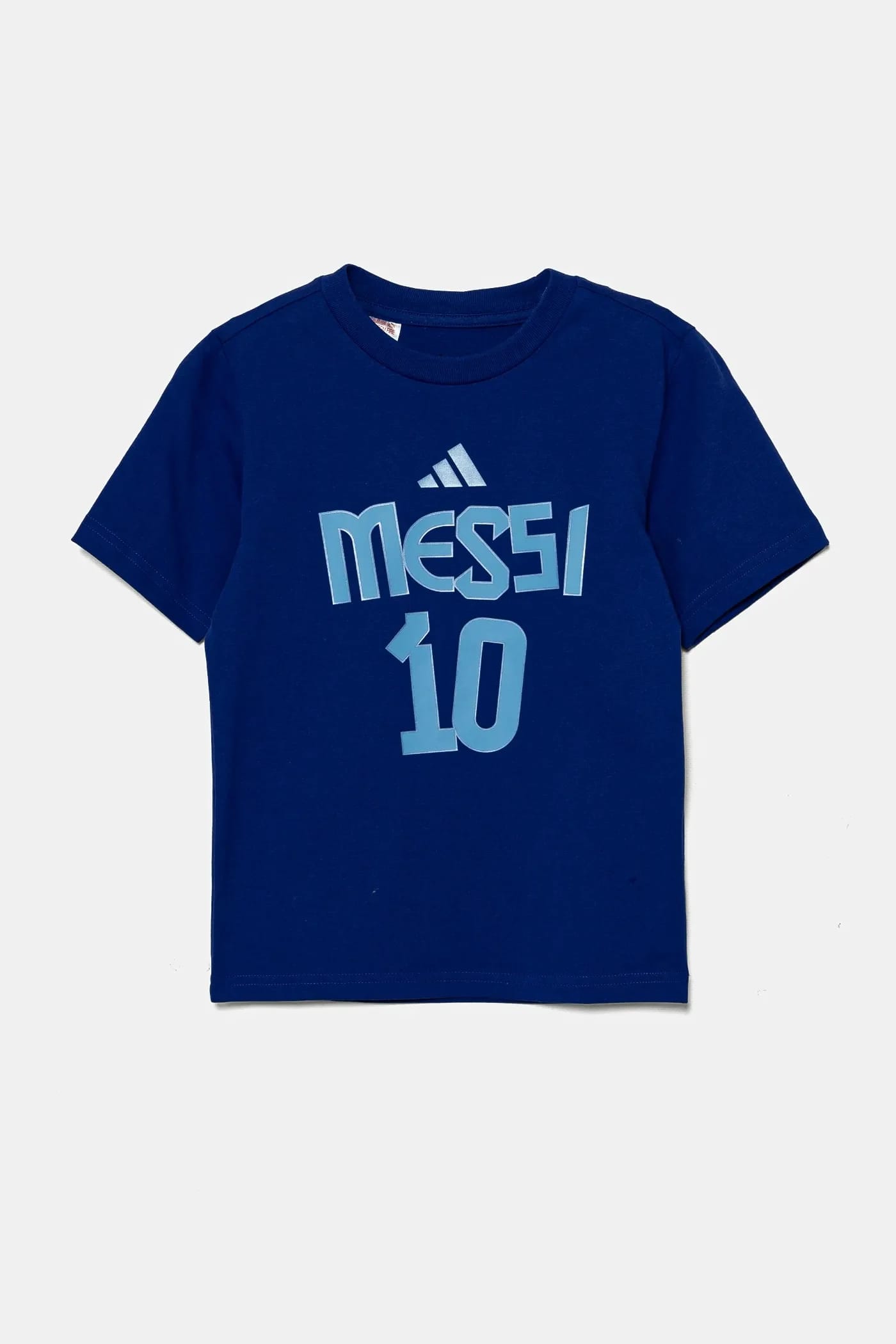 Детская хлопковая футболка MESSI синяя для мальчиков - фото 2