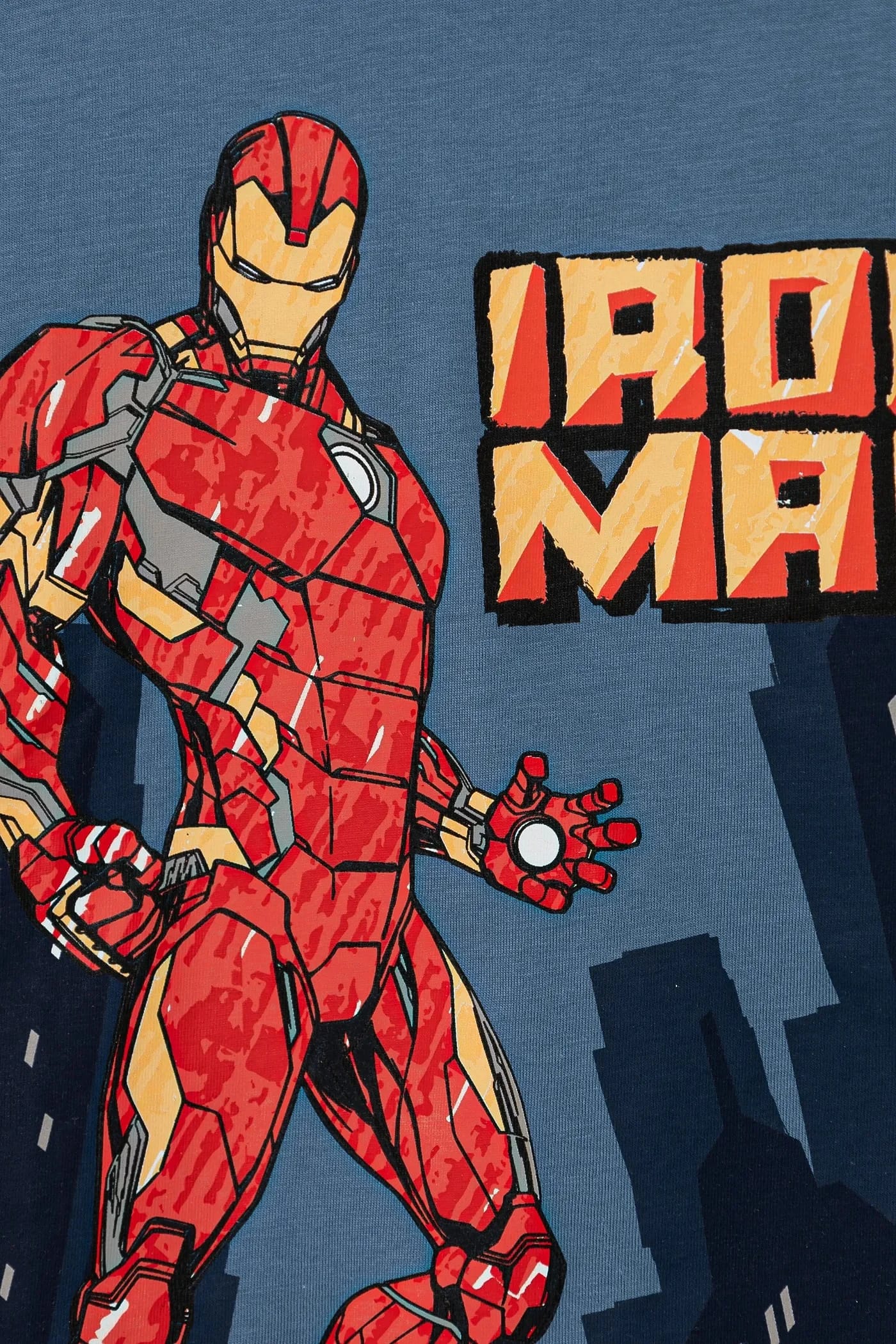 Детская хлопковая футболка синяя для мальчиков - фото 3