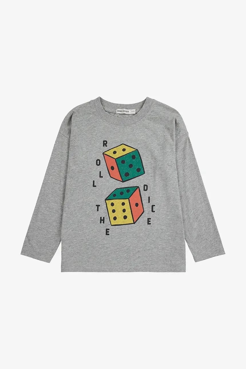 Хлопковая футболка с длинными рукавами для малышей Roll the Dice - фото 2