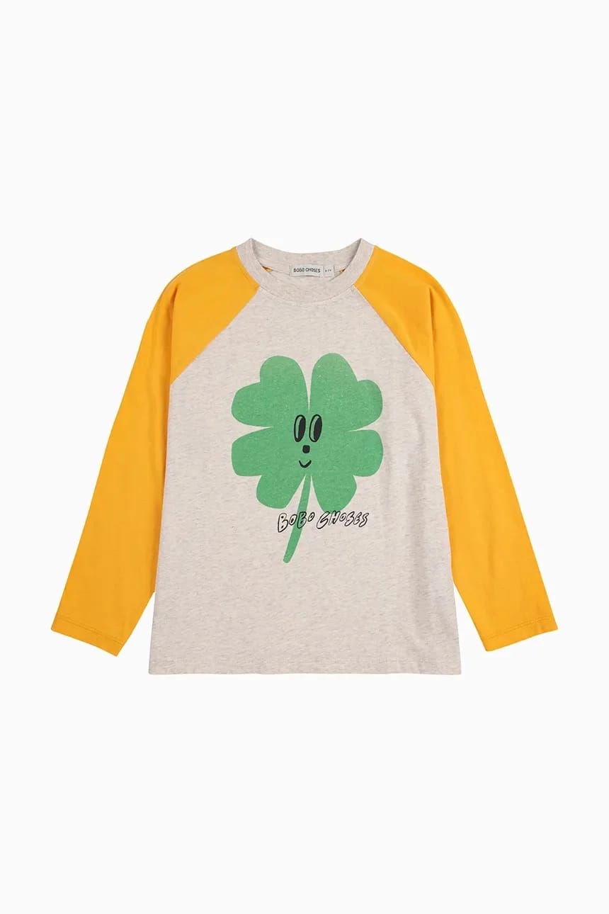 Детская хлопковая рубашка Lucky Clover с длинными рукавами - фото 2