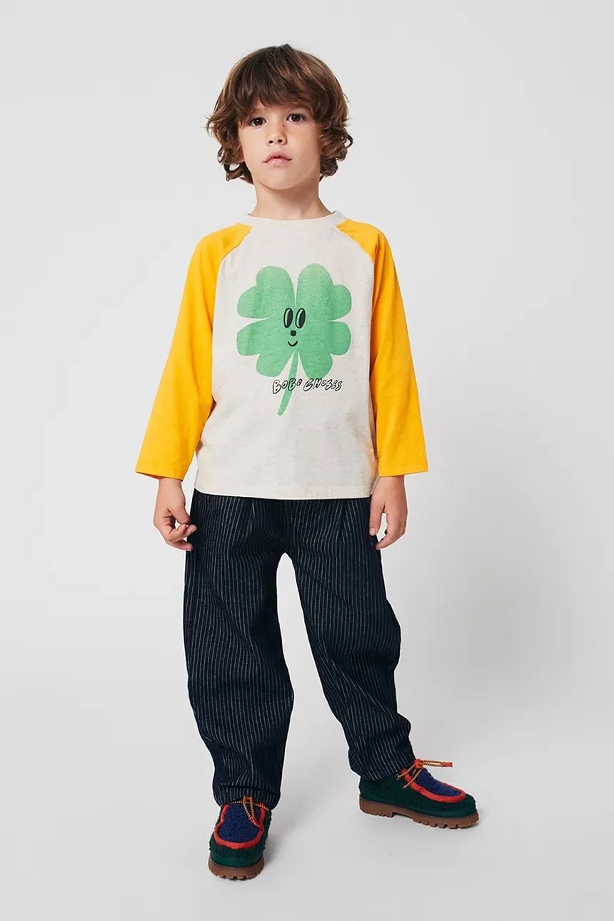 Детская хлопковая рубашка Lucky Clover с длинными рукавами - фото 5