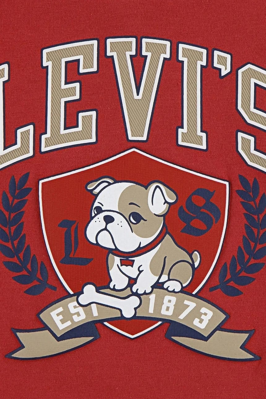 Детская хлопковая футболка с длинными рукавами и логотипом BULLDOG CREST. - фото 4