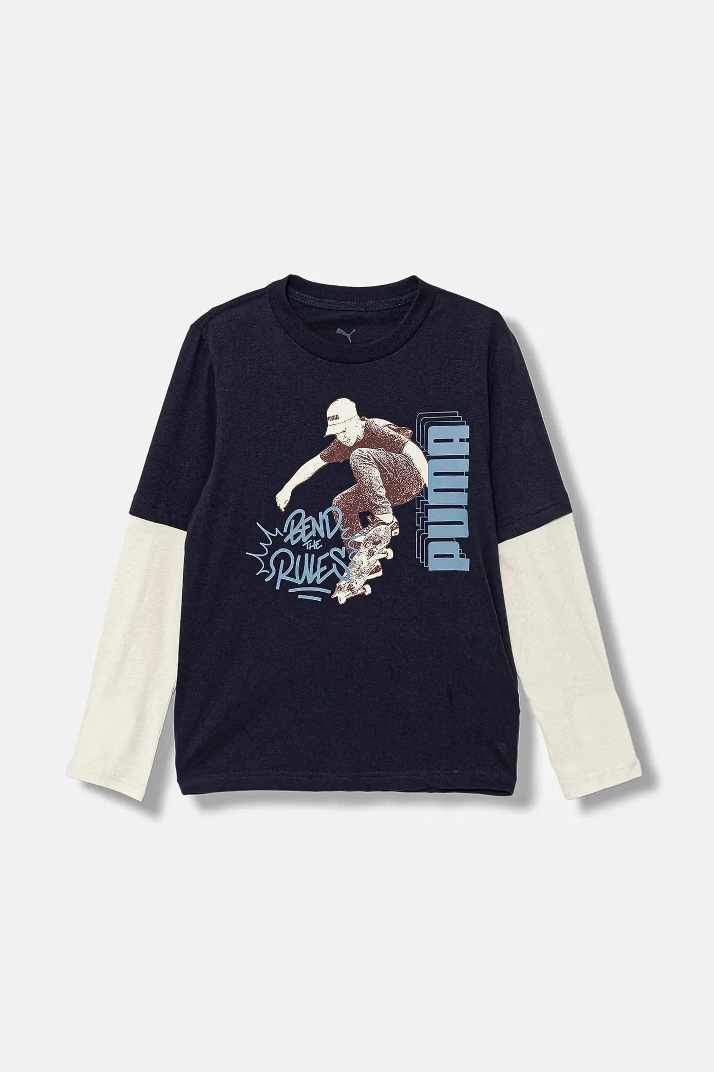 Детская хлопковая рубашка с длинным рукавом MID90s Layered Longsleeve B
