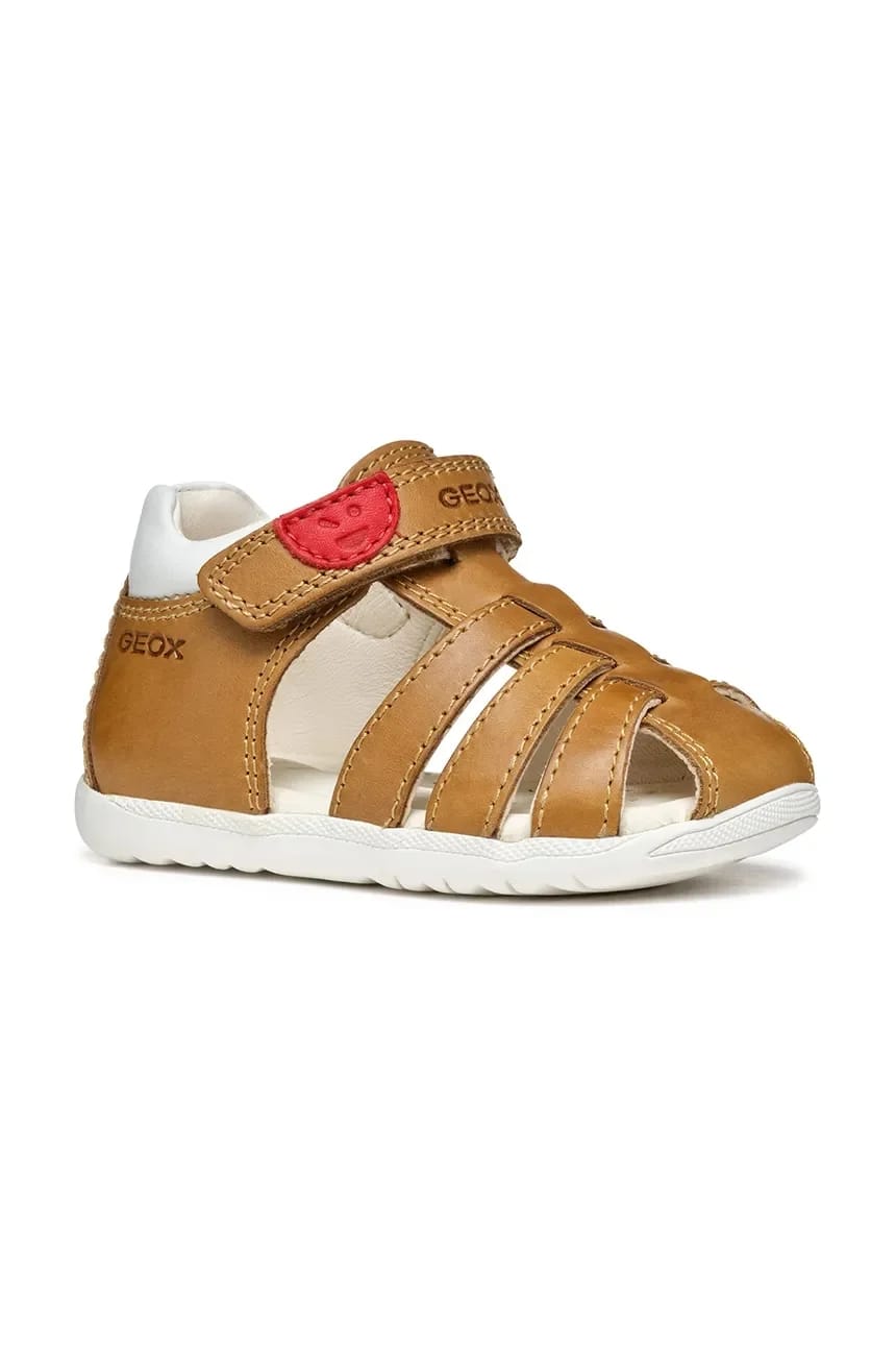 Детские кожаные сандалии SANDAL MACCHIA бежевые для мальчиков