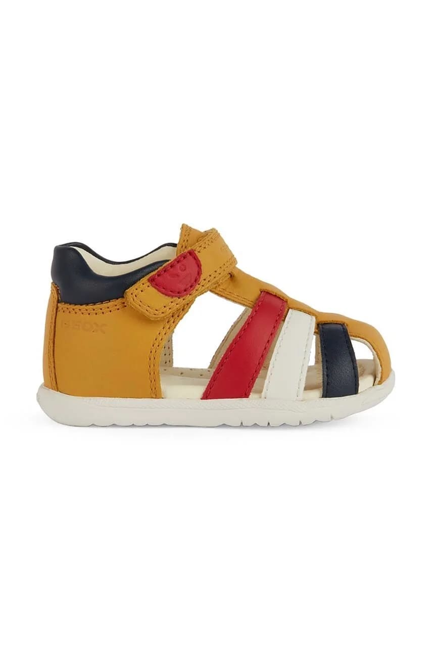 Детские кожаные сандалии SANDAL MACCHIA желтые для мальчиков