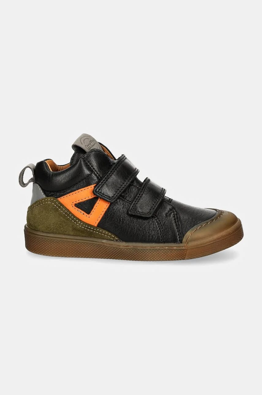 Детская кожаная обувь ROSARIO HIGH-TOP черный для мальчиков - фото 2