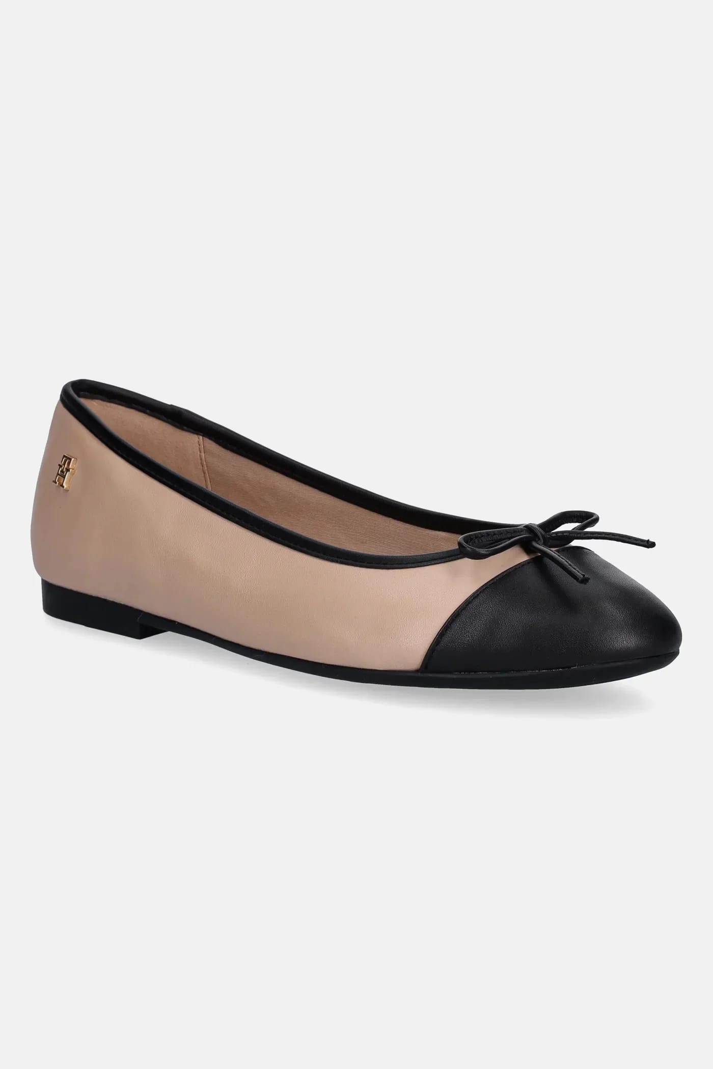 Кожаные балетки TOE CAP LEATHER BALLERINA