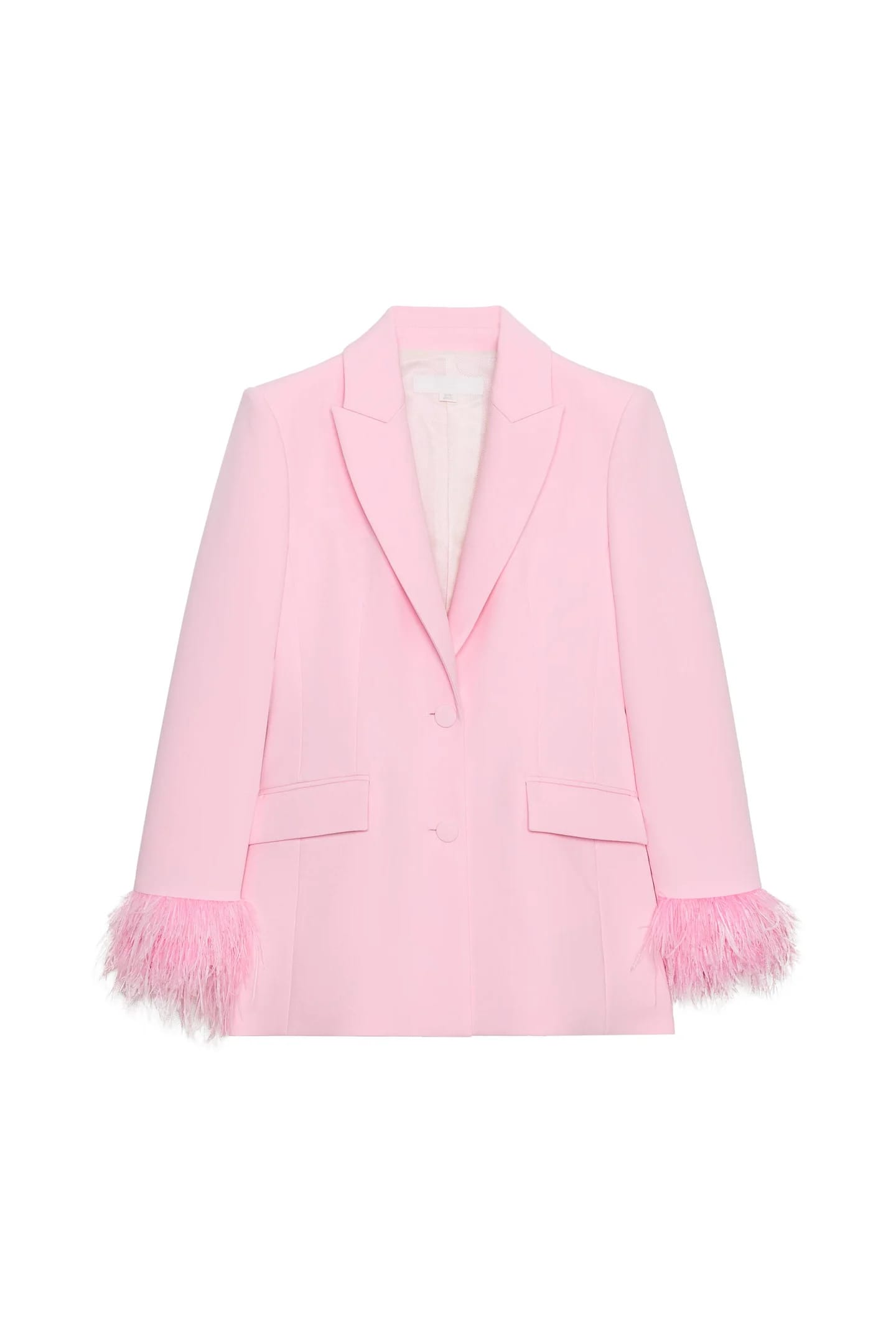 КУРТКА С ПОДУШКАМИ НА ПЛЕЧАХ И ПЕРЬЯМИ НА РУКАХ - фото 3