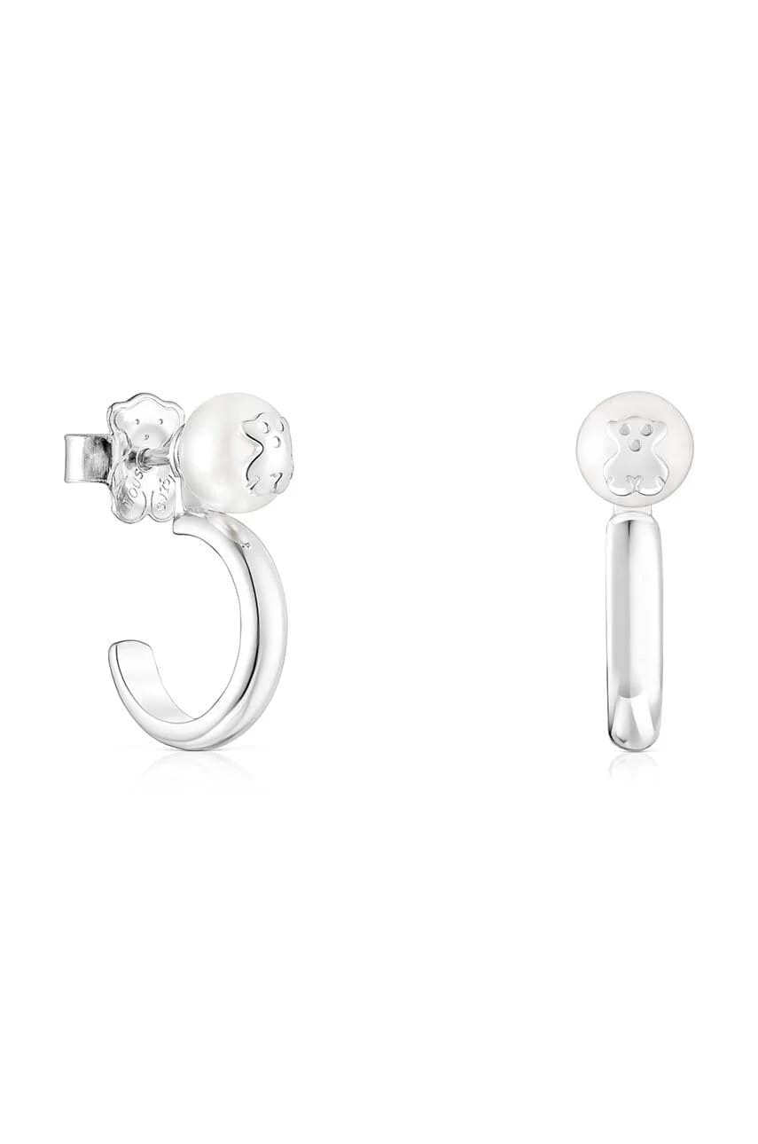 Серебряные серьги Icon Pearl с жемчугом