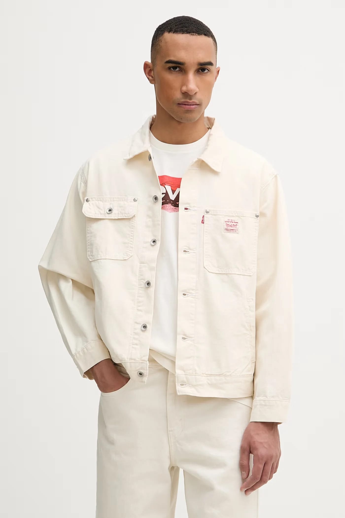 Мужская джинсовая куртка из хлопка SUNRISE TRUCKER x WORKWEAR