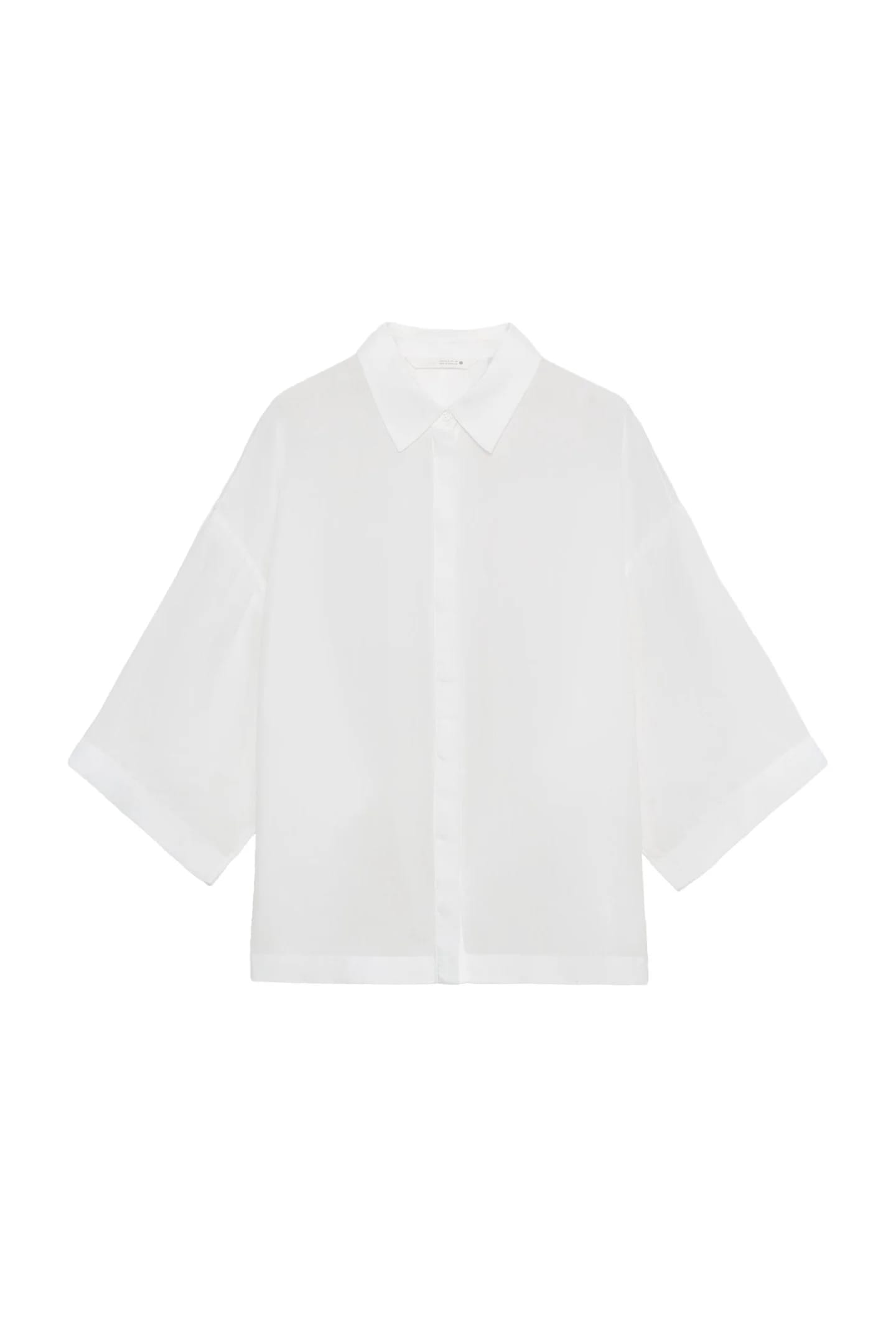 СВОБОДНАЯ РУБАШКА OVERSIZE ИЗ КОЛЛЕКЦИИ ZW - фото 3