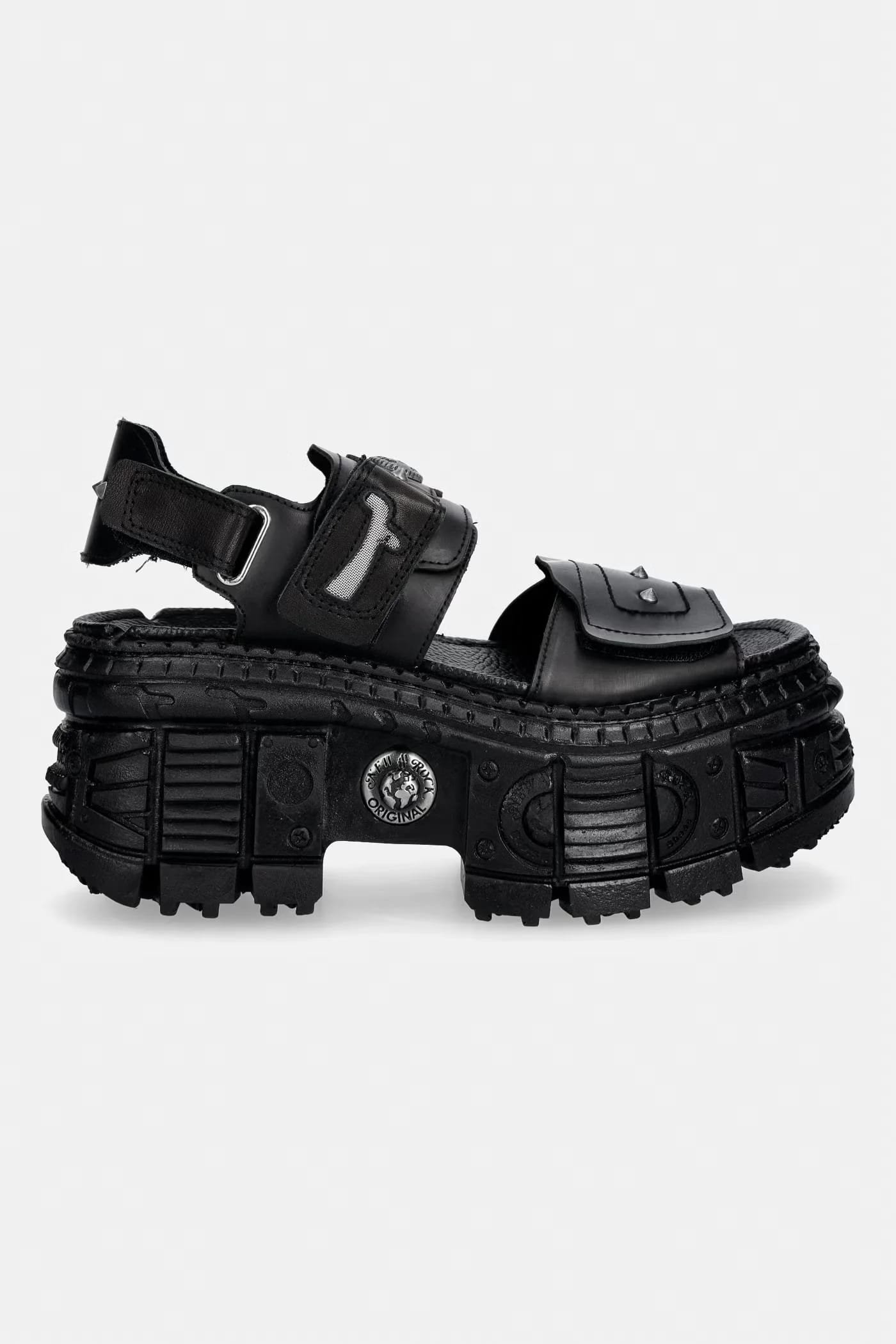 Женские кожаные босоножки ANTIK NEGRO, ITALI NEGRO, TANK CASCO LATE - фото 2
