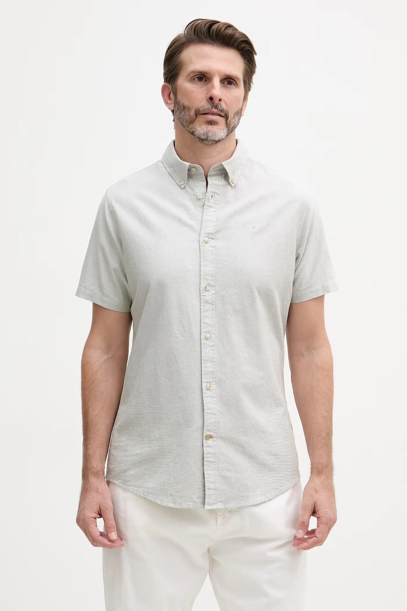 Мужская хлопковая оксфордская рубашка Oxtown S/S Tailored Shirt