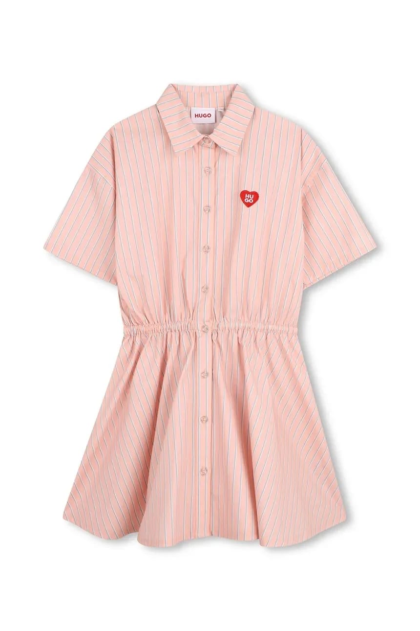 Хлопковое платье-рубашка
