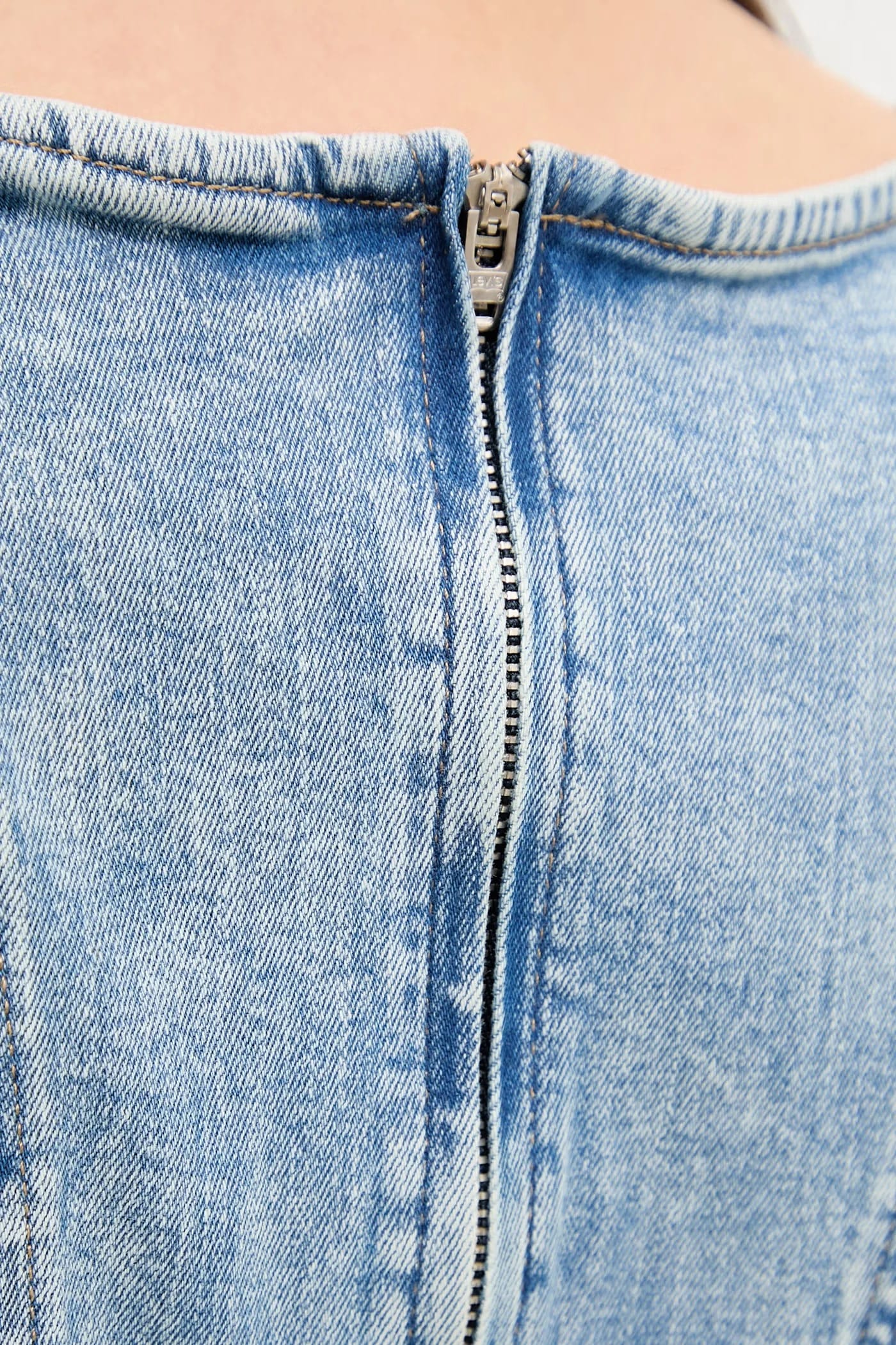 Женская джинсовая блузка PEPLUM СО ШВАМИ DENIM - фото 5