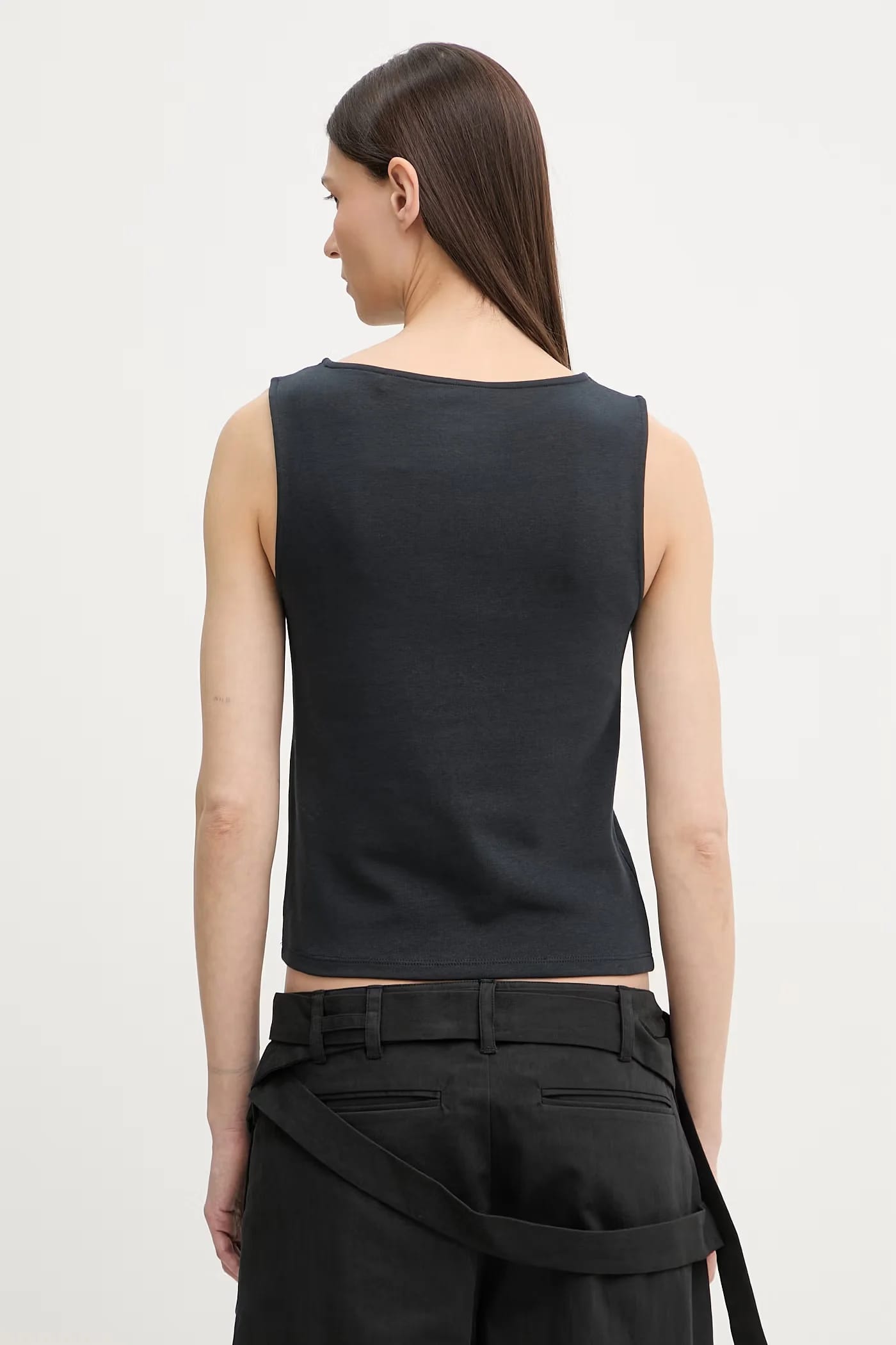 Женский хлопковый топ SL BOATNECK - фото 3