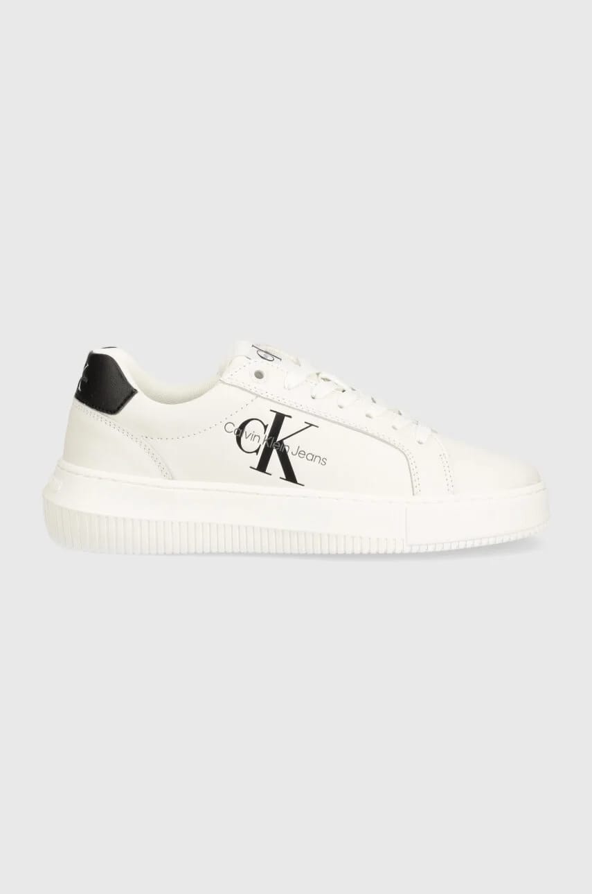 Кожаные кроссовки YW0YW00823 CHUNKY CUPSOLE MONOLOGO W - фото 2