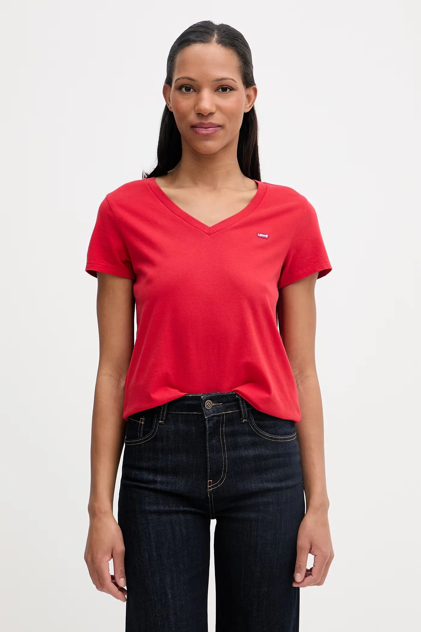 Женская хлопковая футболка PERFECT VNECK