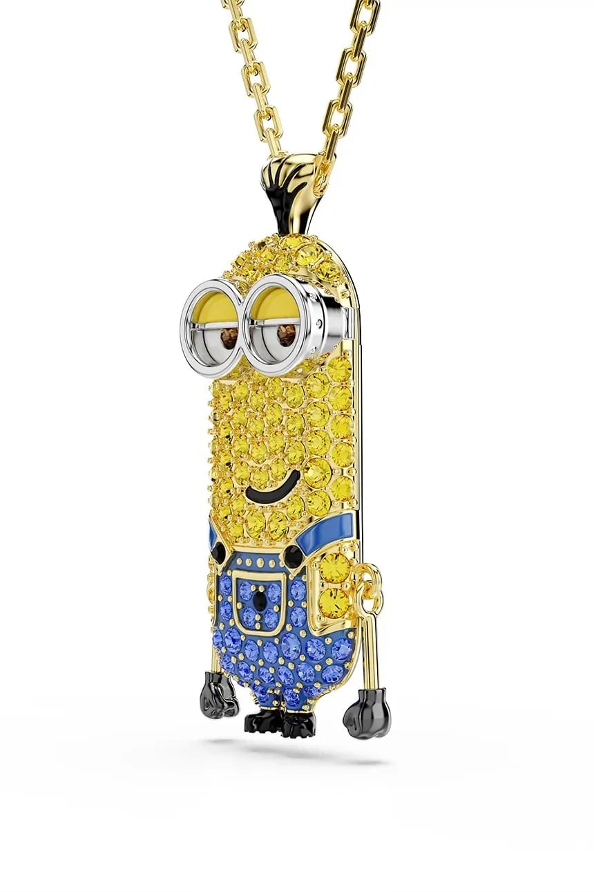 Женское колье с кулоном, позолоченный кристалл Swarovski MINIONS - фото 3