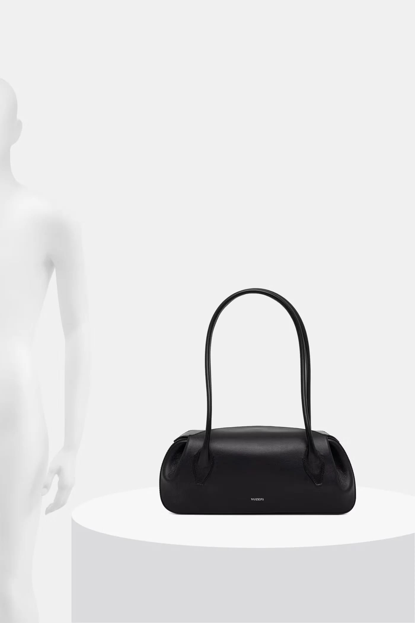 Женская кожаная сумка-багет OYSTER SHOULDER BAG - фото 6