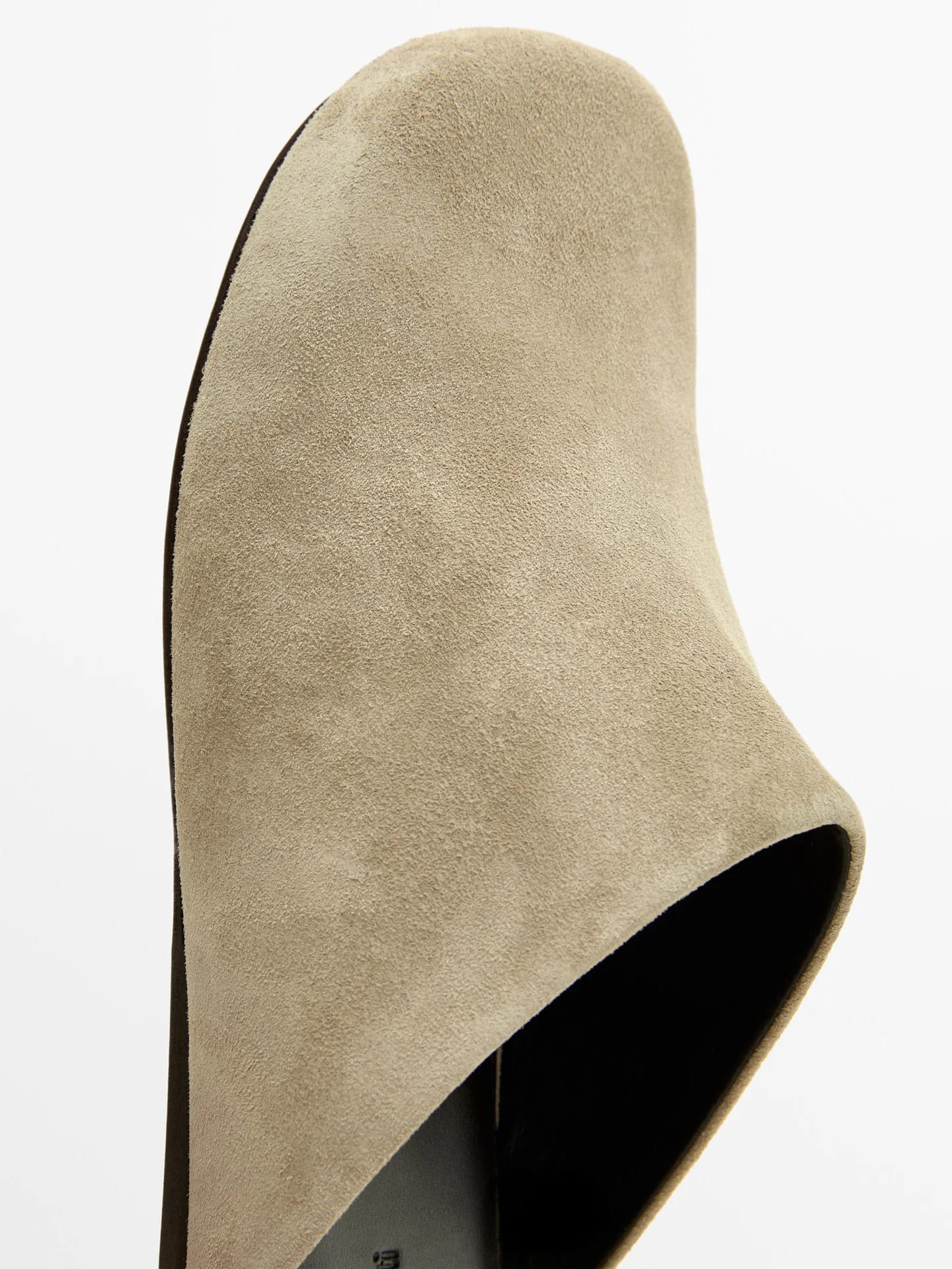 Замшевые кожаные сабо - фото 5