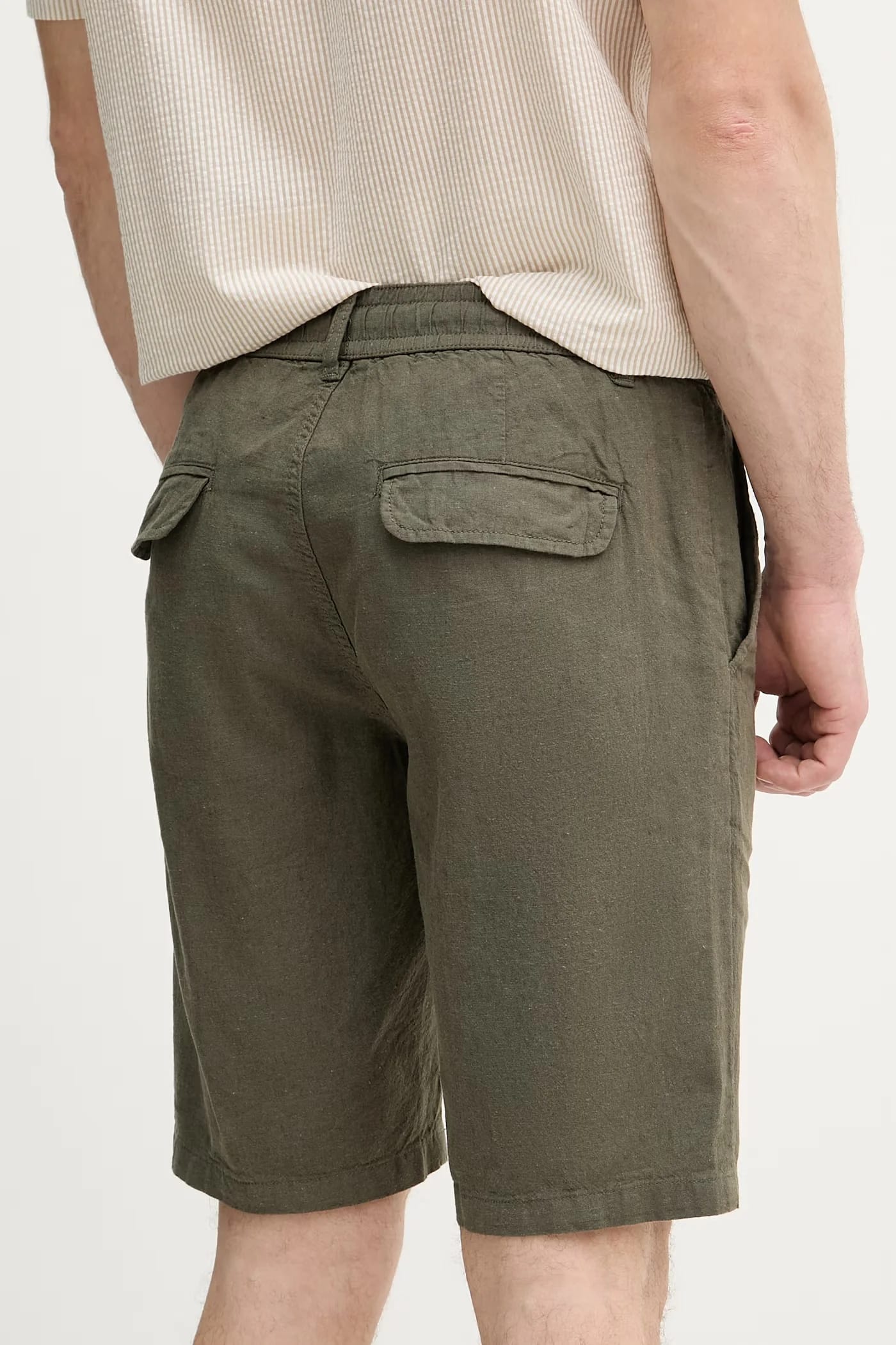 Мужские льняные шорты - фото 3