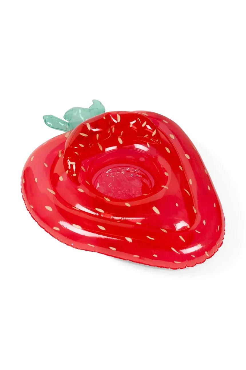 Надувной матрас для плавания BABY WATER RING STRAWBERRY