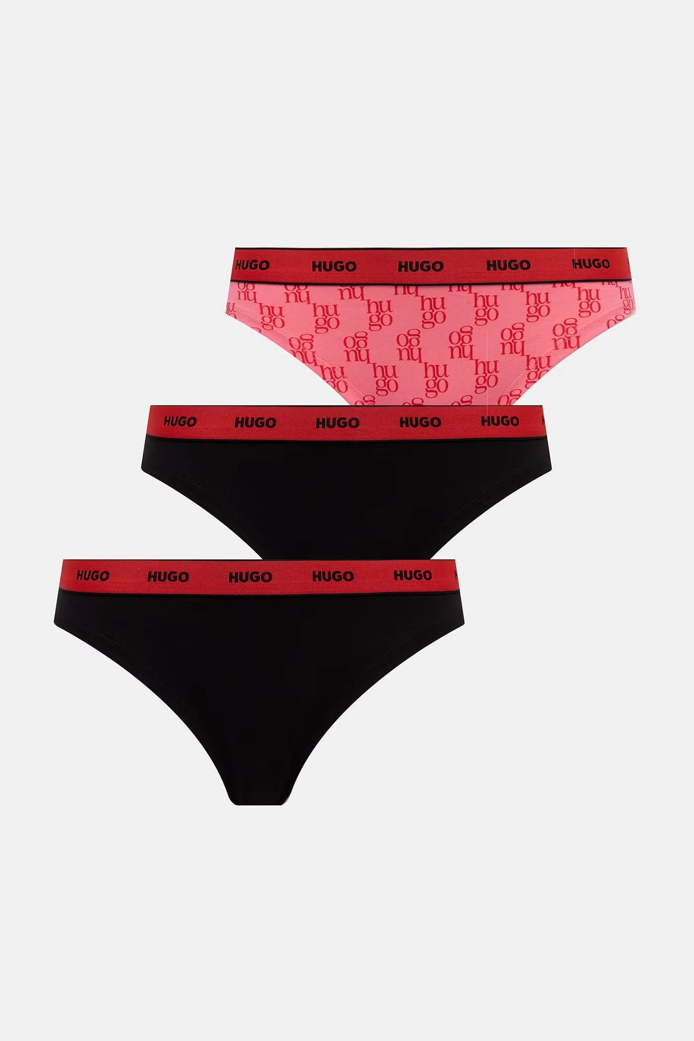 Женские стринги из хлопка с эластаном TRIPLET THONG DESIGN, 3 шт.