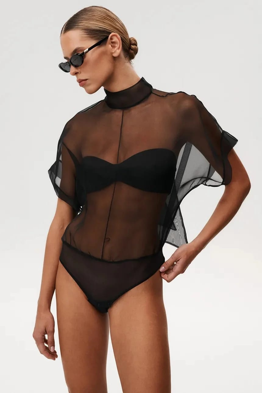 Шелковое боди Pirouette Bodysuit