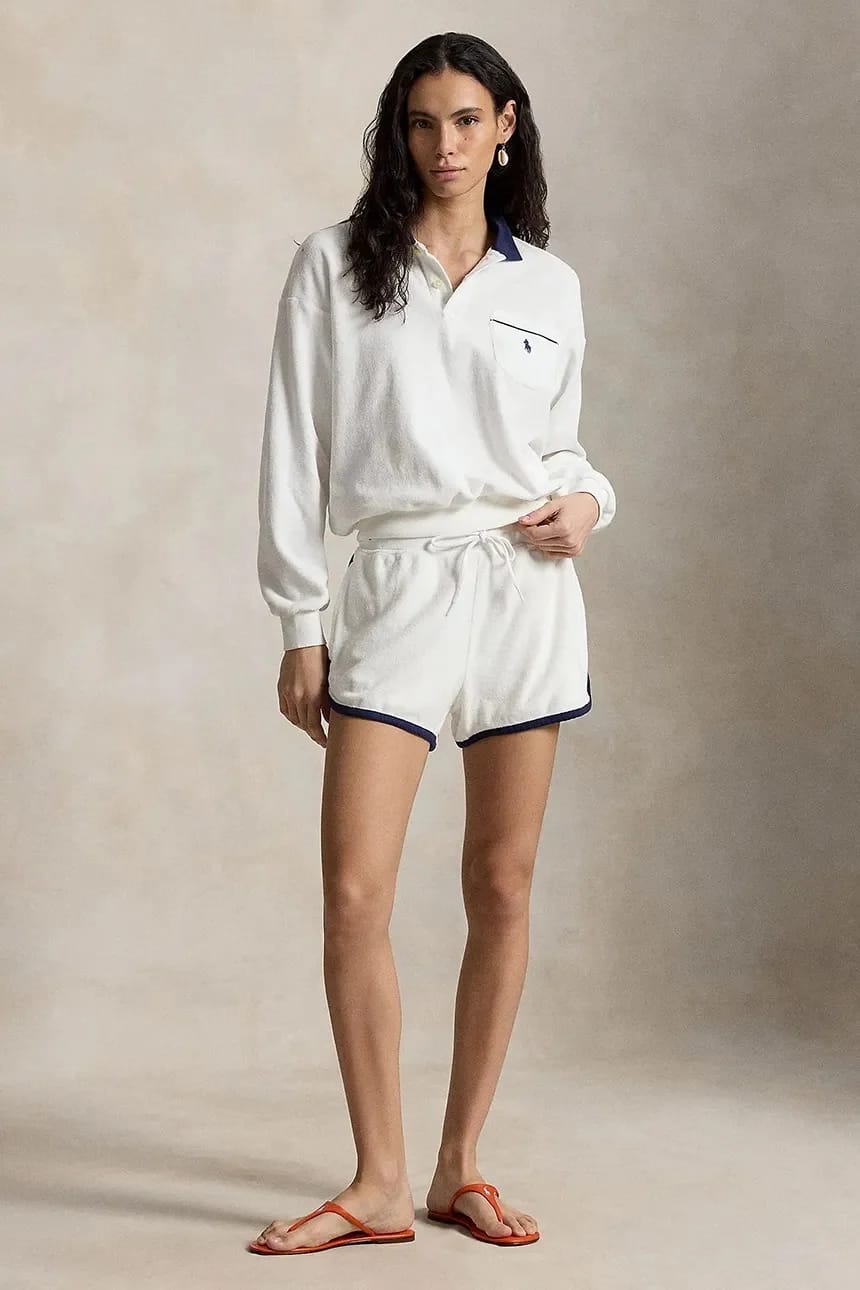Шорты женские хлопковые LT WT COTTON TERRY-KNT-SHORTS - фото 3