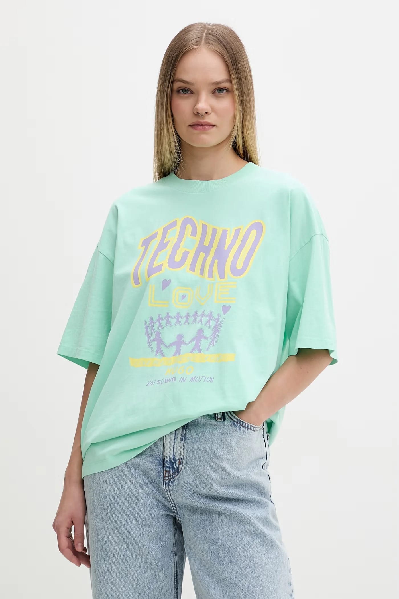 Женская хлопковая футболка Oversized_Tee_B
