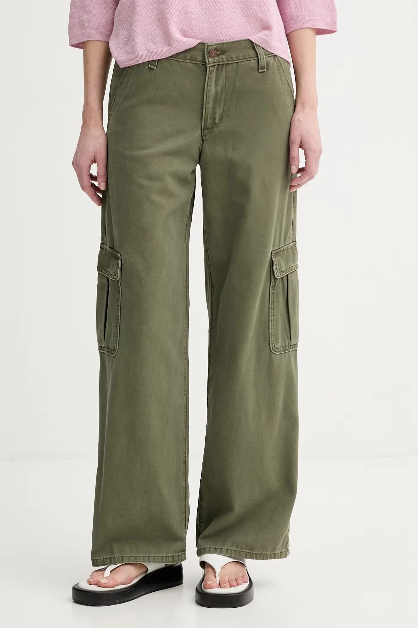 Женские брюки карго из хлопка SUPERLOW LOOSE CARGO ND