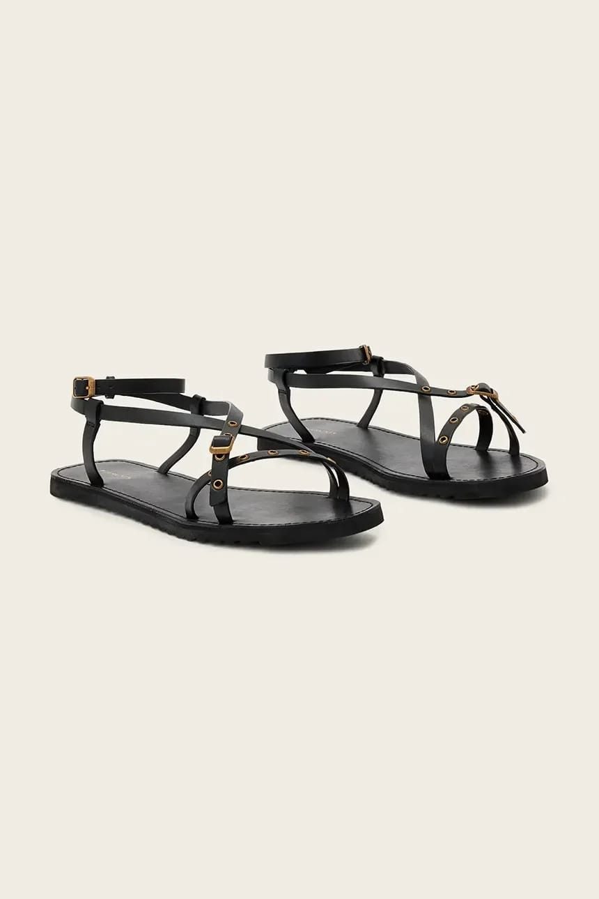Женские кожаные босоножки с открытым носком Tyla Eyelet Sandal - фото 2