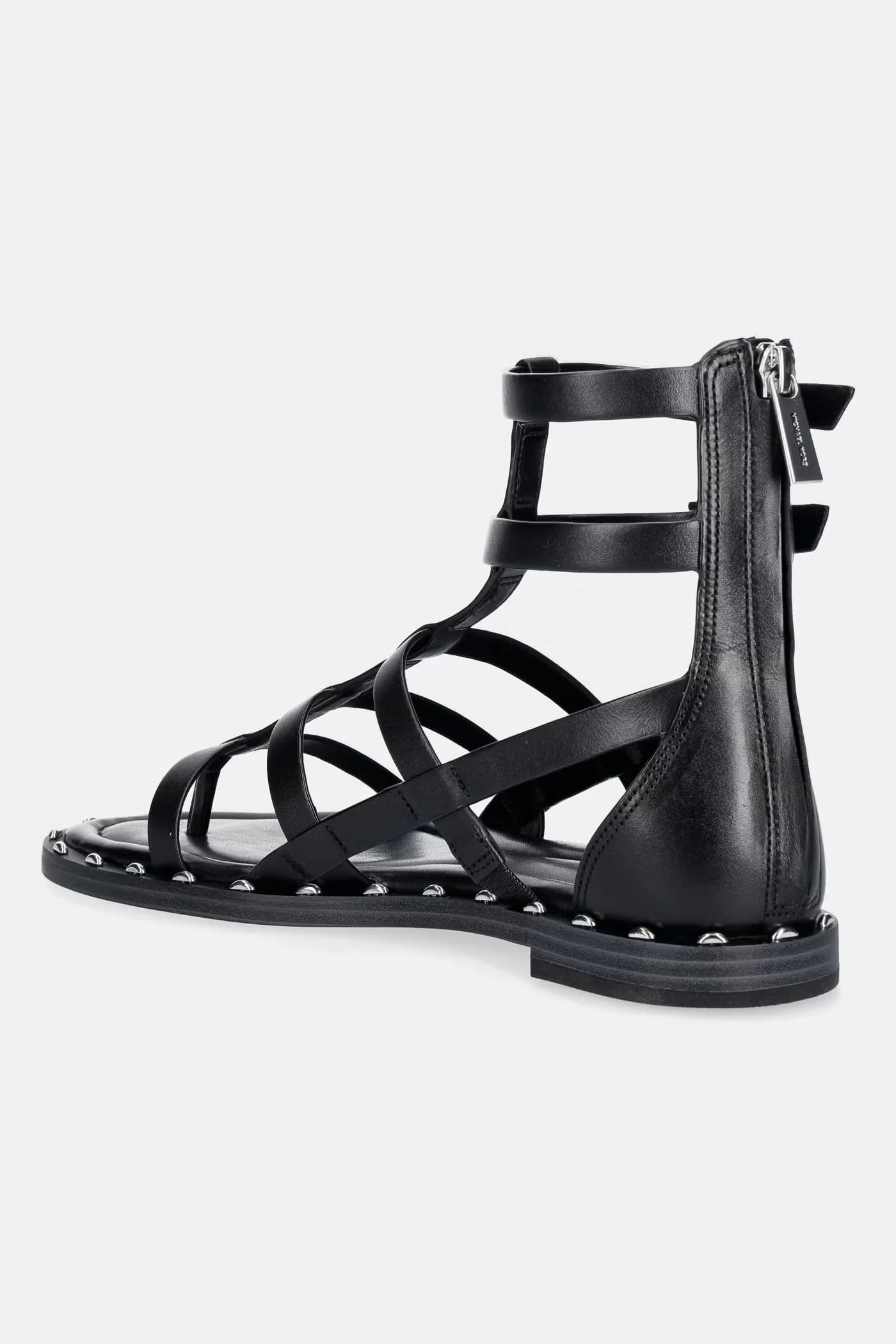 Женские кожаные босоножки Noa Flat Sandal - фото 3