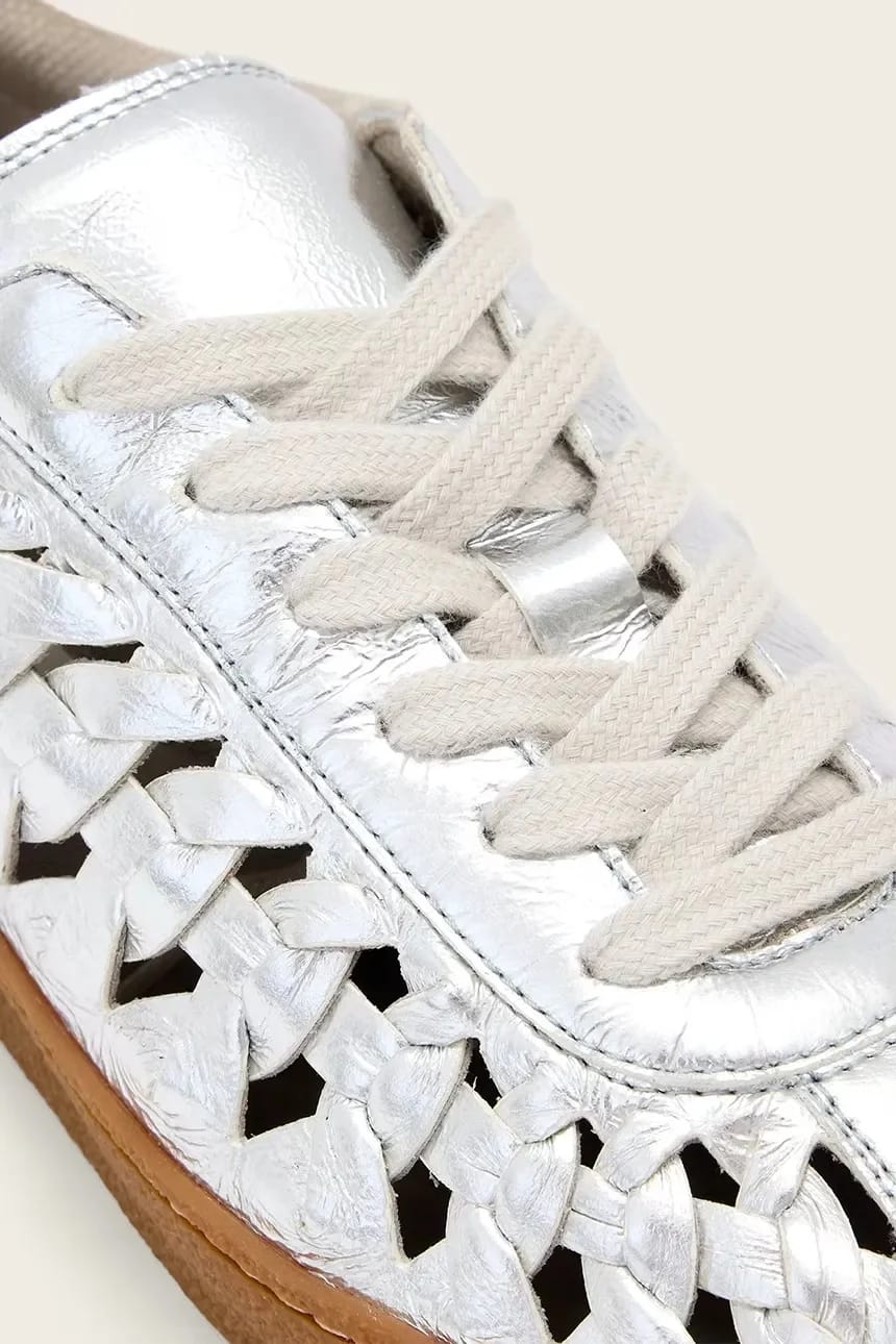 Velma Woven Sneaker, женские кожаные кроссовки - фото 4