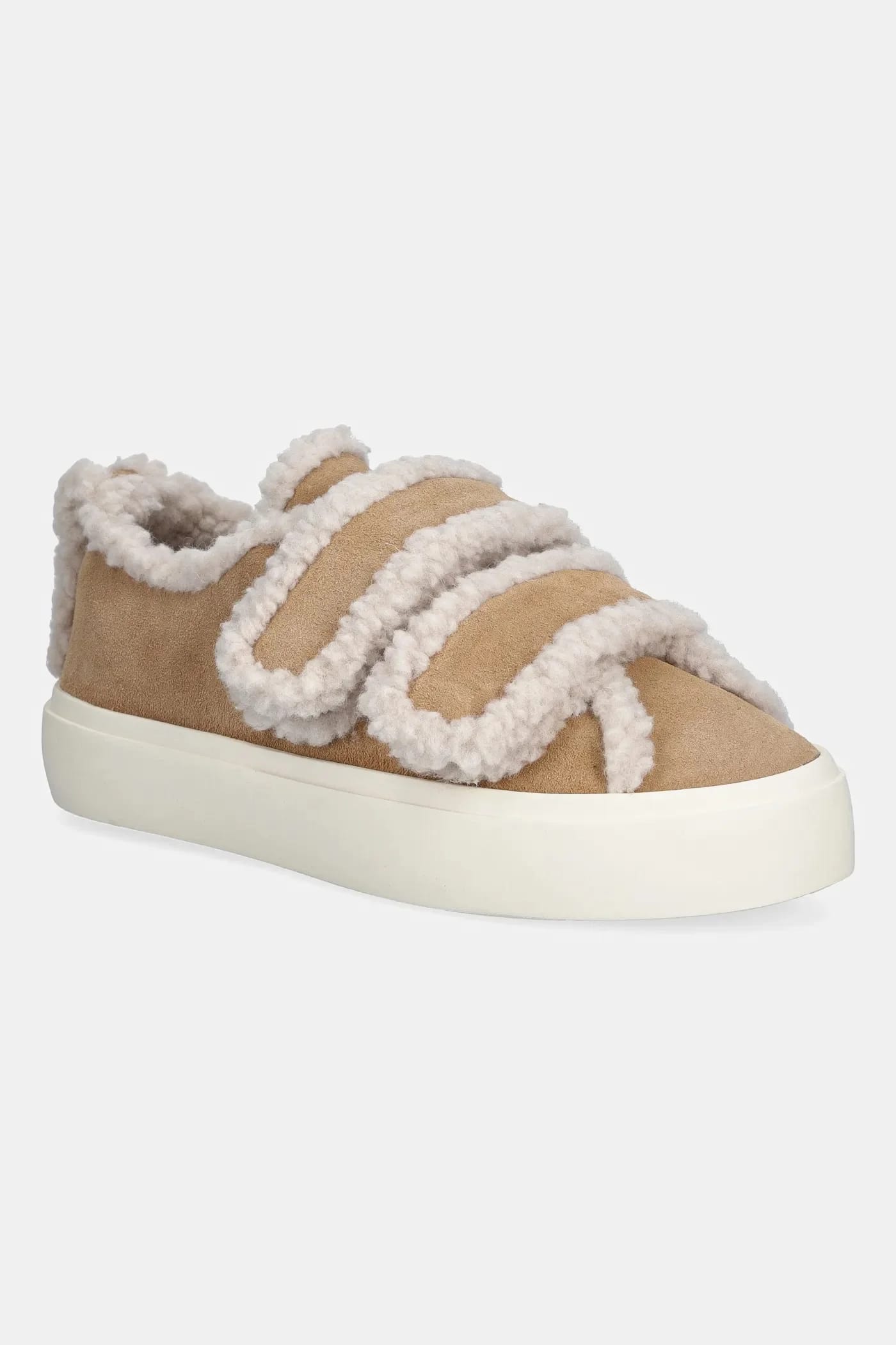 замшевые кроссовки Shearling Low на липучке