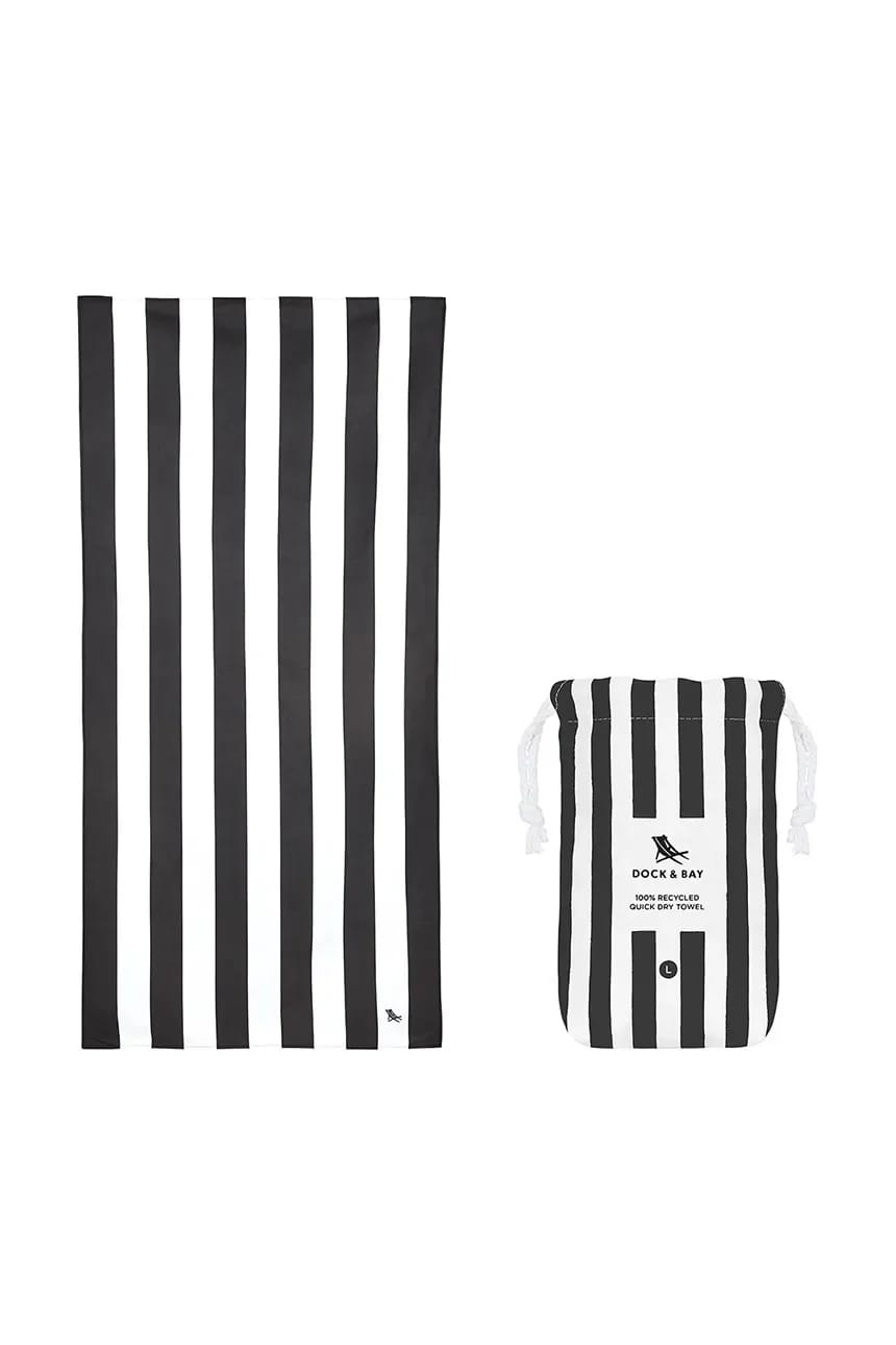 Быстросохнущее пляжное полотенце Kamari Charcoal 160 x 90 см