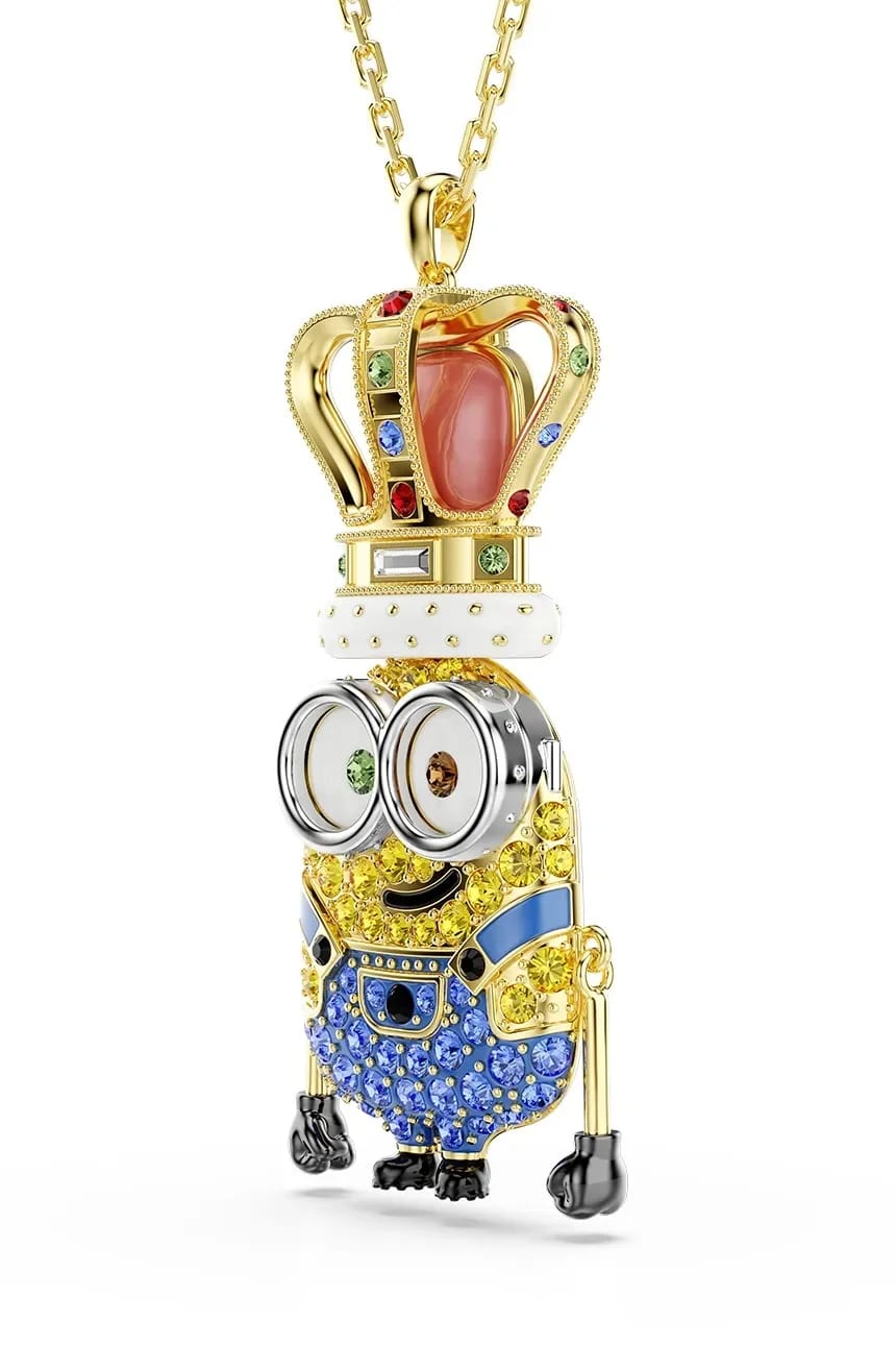 Женское колье с кулоном, позолоченный кристалл Swarovski MINIONS - фото 3