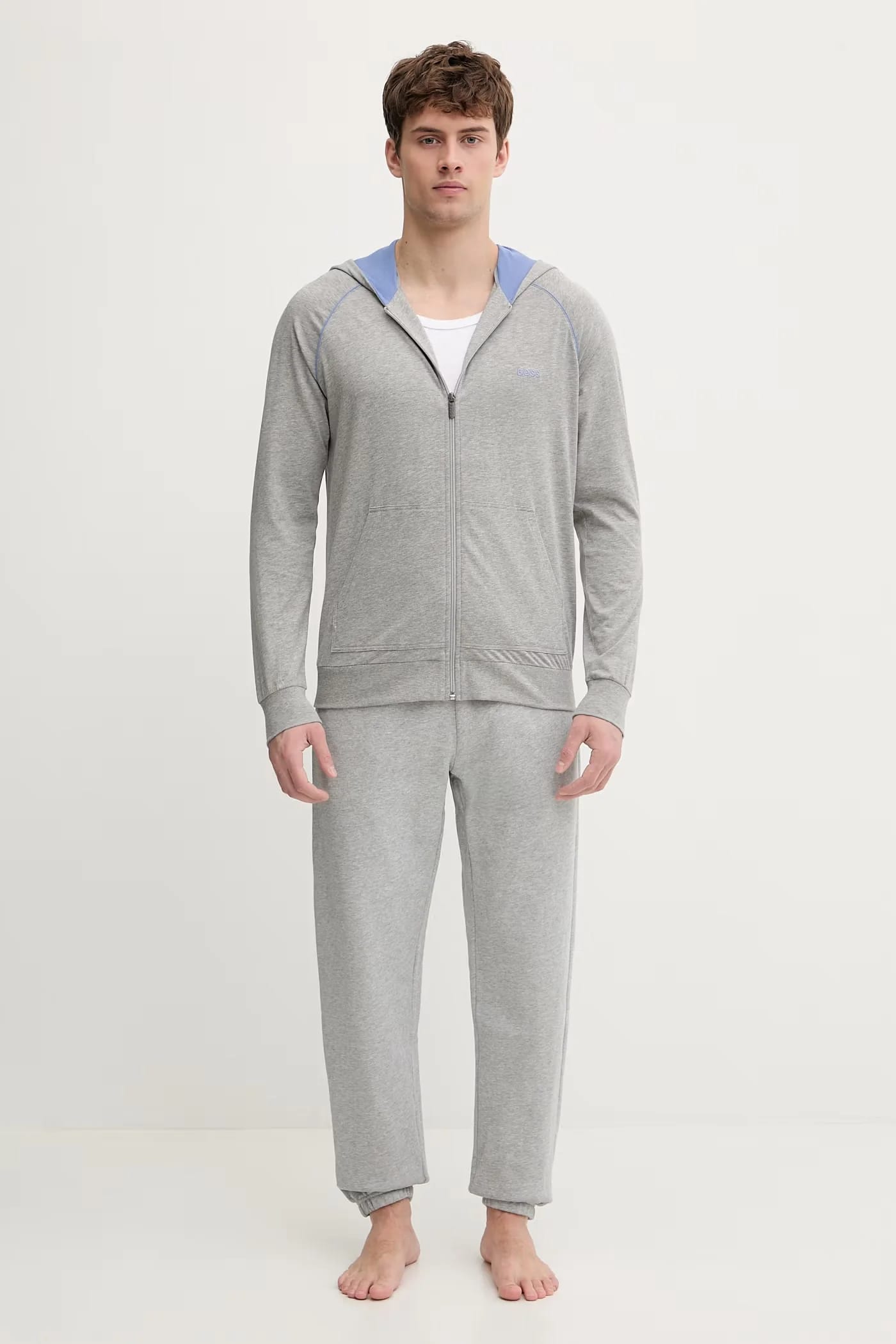 Мужская толстовка Mix&Match Jacket H из хлопка и эластана на молнии с капюшоном - фото 2