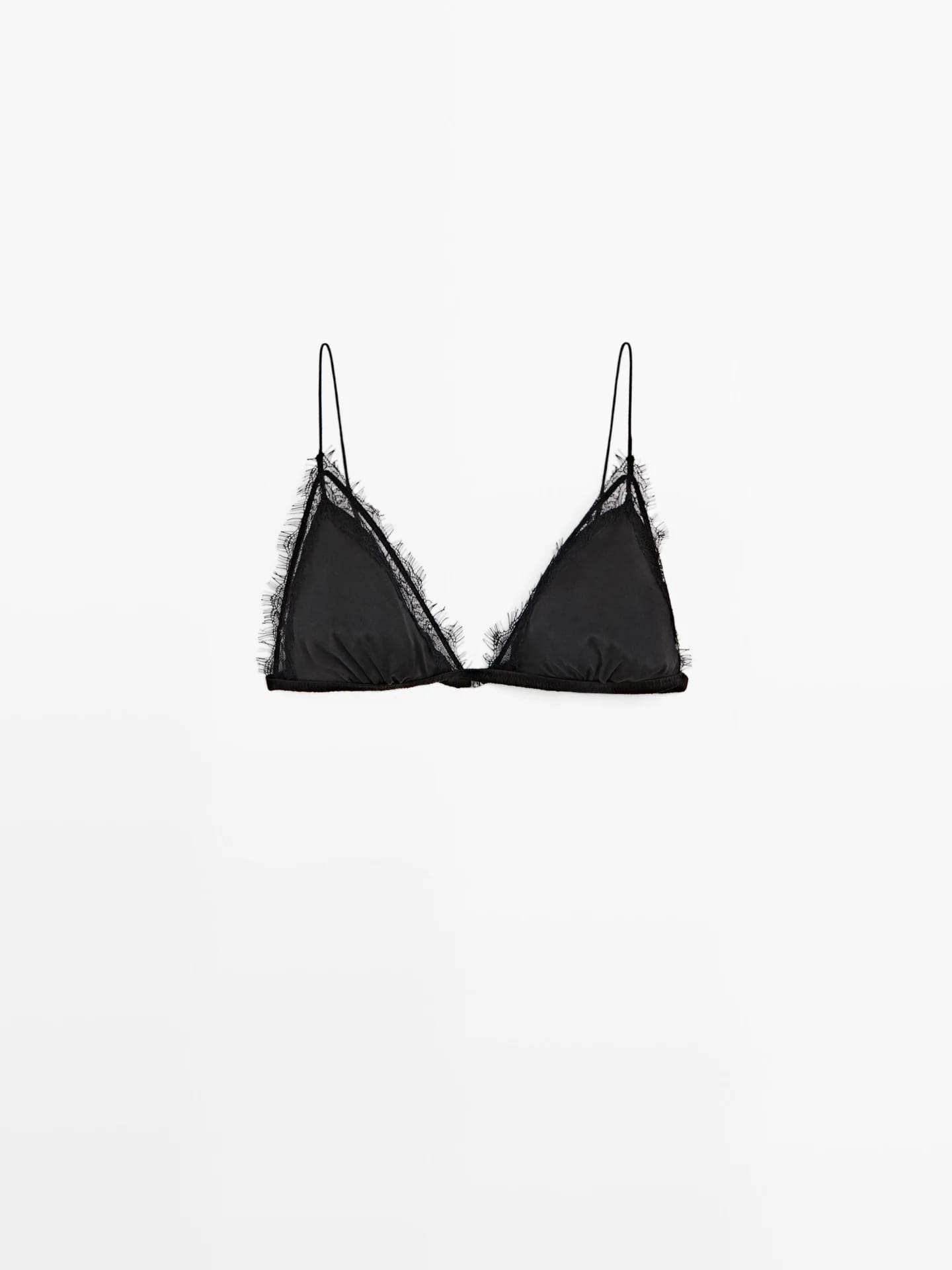 Топ из смесового шелка с кружевом