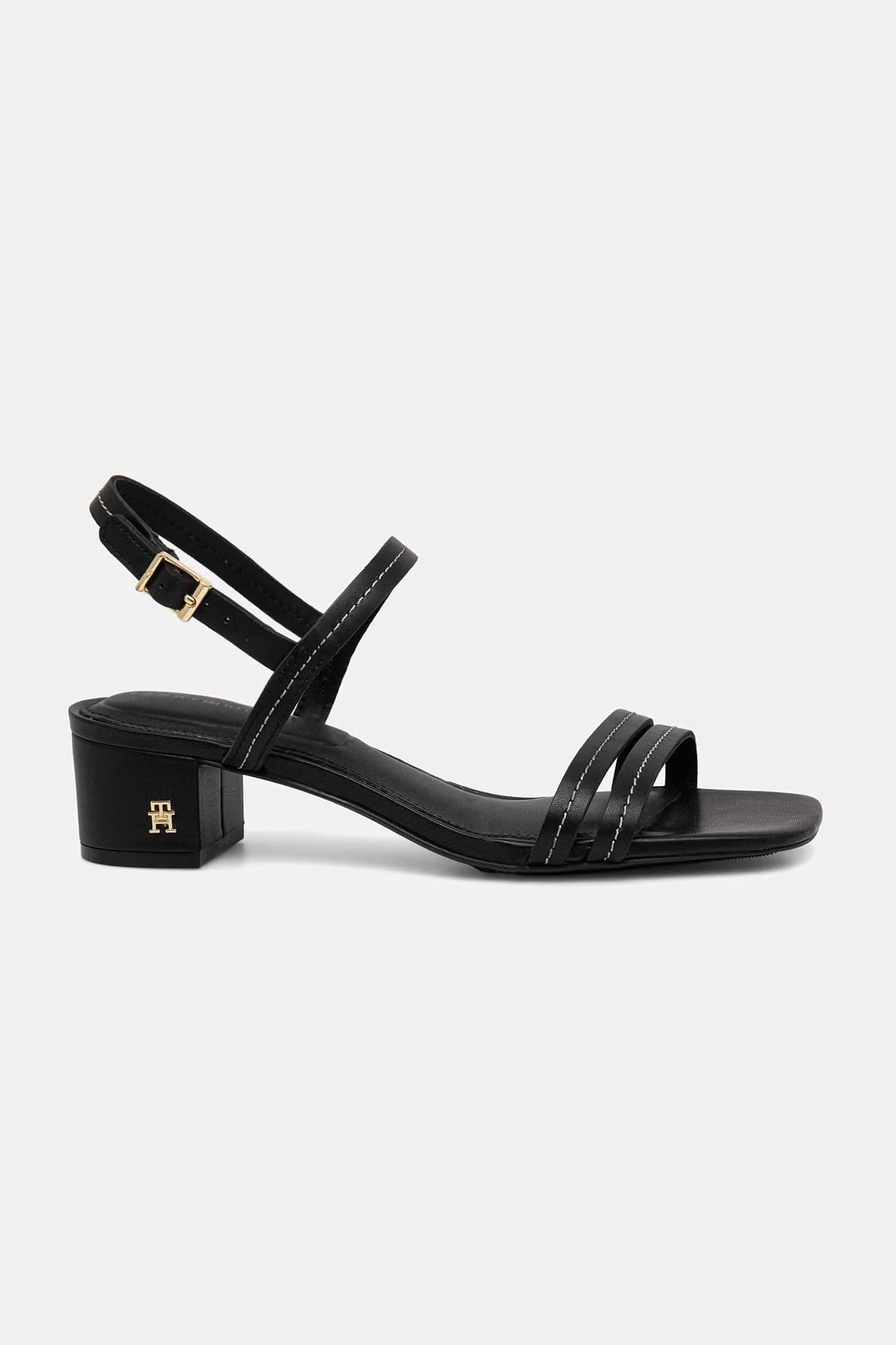 Кожаные босоножки на высоком каблуке LOW HEEL SANDAL STITCHING - фото 2