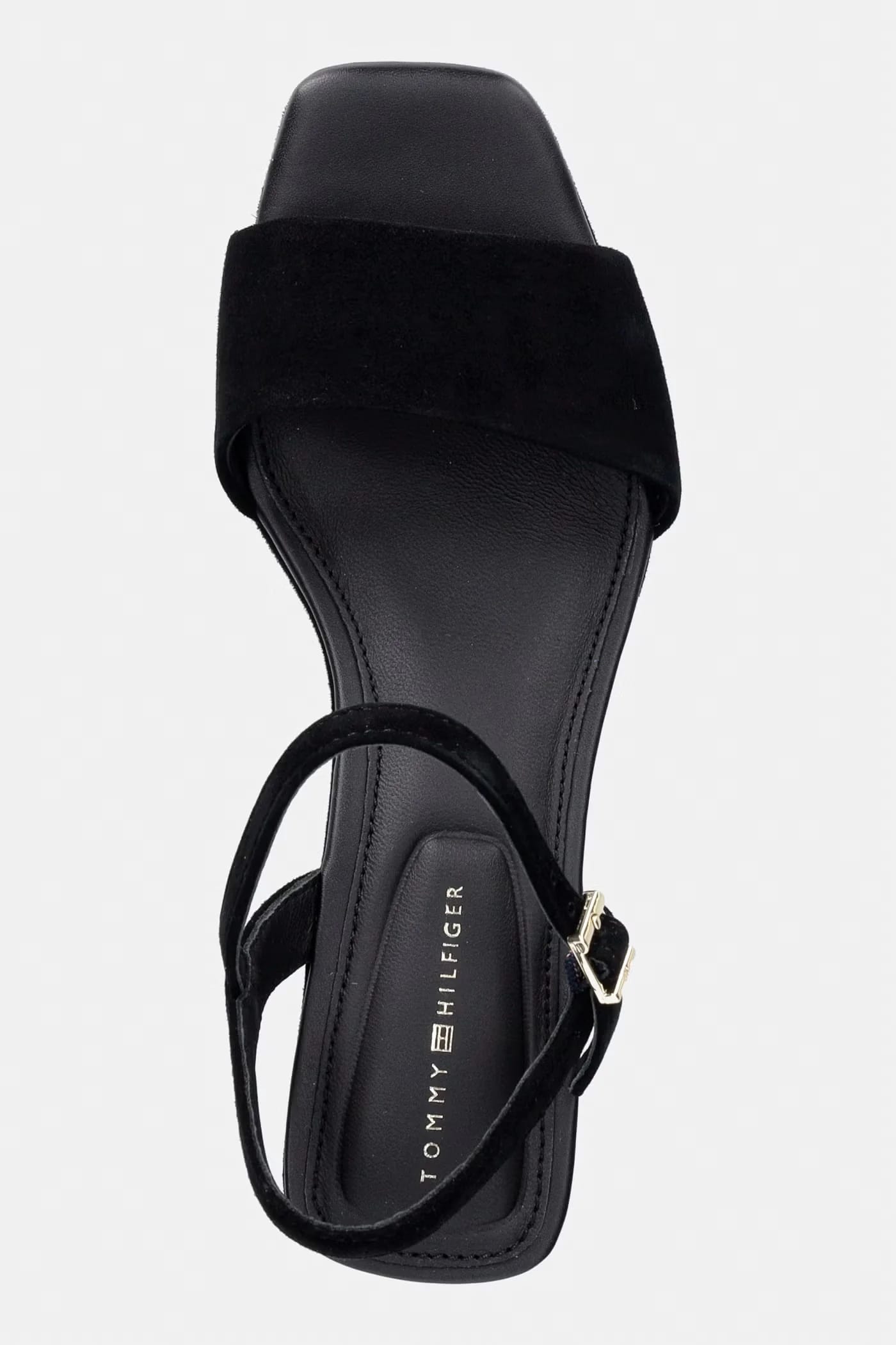 замшевые босоножки на танкетке SUEDE WRAPPED MID WEDGE - фото 4