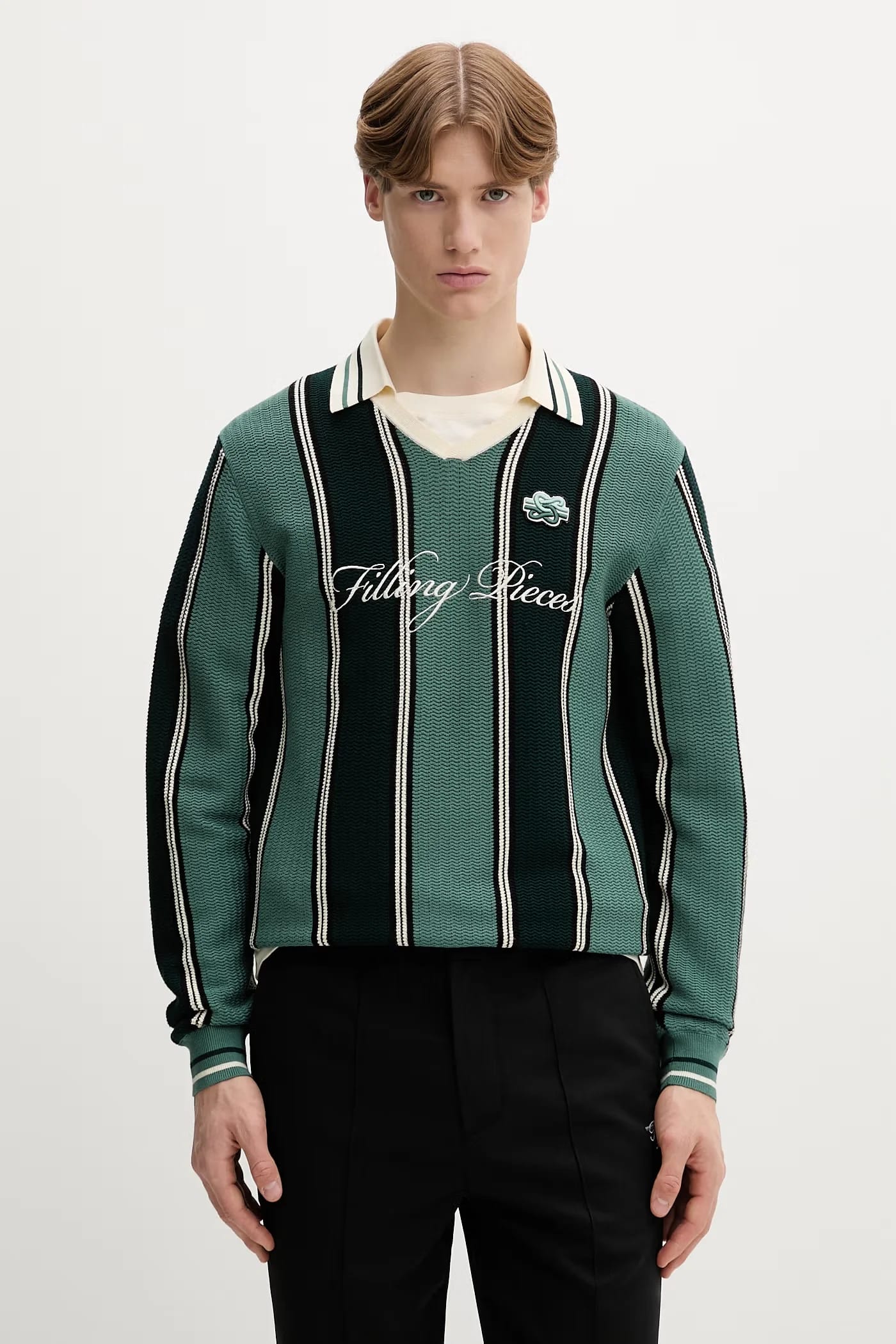 Мужской вязаный свитер из вискозы Football Jersey