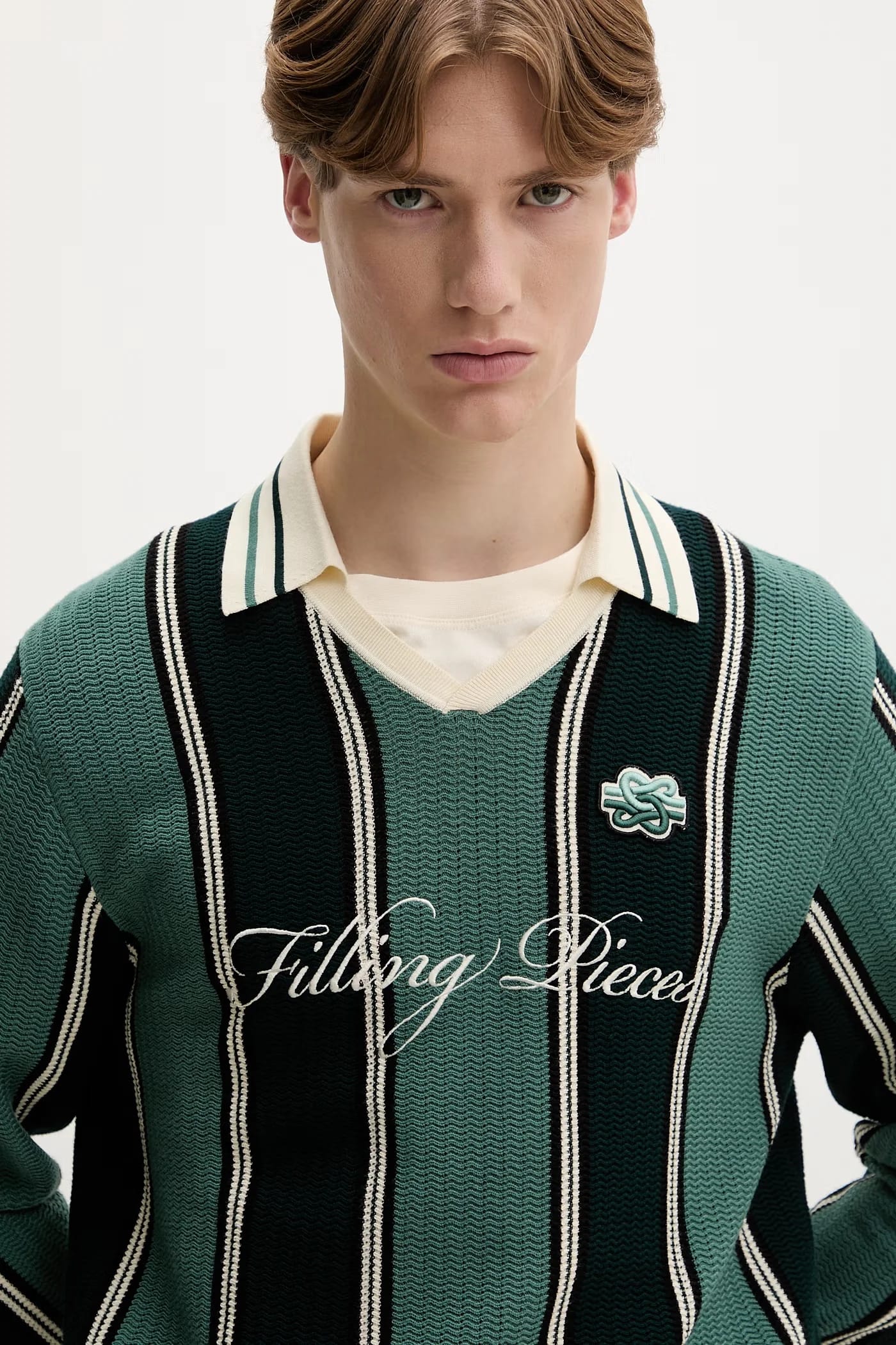 Мужской вязаный свитер из вискозы Football Jersey - фото 4