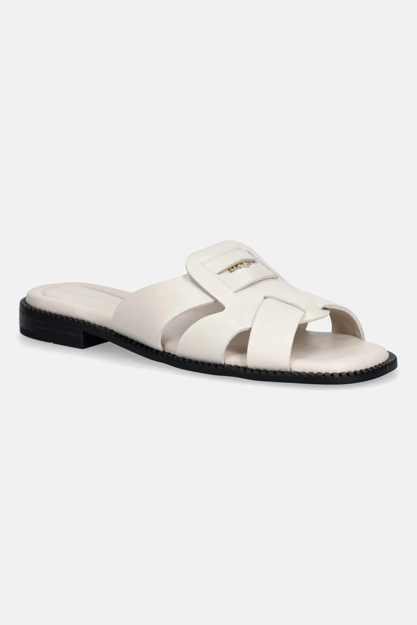 COIN LEATHER SANDAL женские кожаные шлепанцы