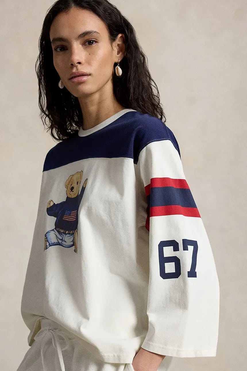 Женская хлопковая футболка с длинным рукавом EVEN JSY-KNT-T-SHIRT - фото 4