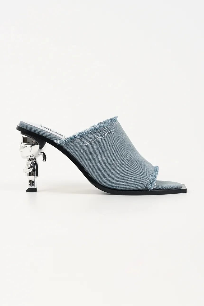 Женские шлепанцы Karl Nft Heel на высоком каблуке
